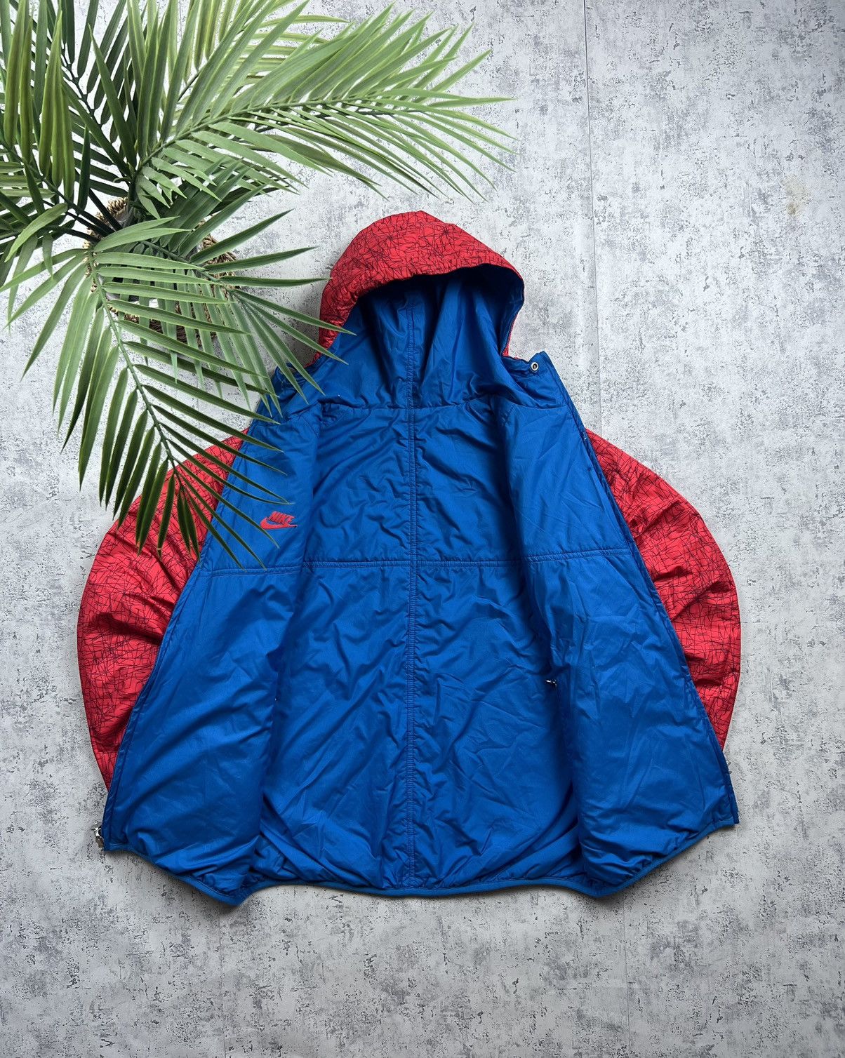 Nike 90s Nike Retro Logo Reversible Vintage Y2K Hooded Jacket Size US M / EU 48-50 / 2 - 8 Thumbnail
