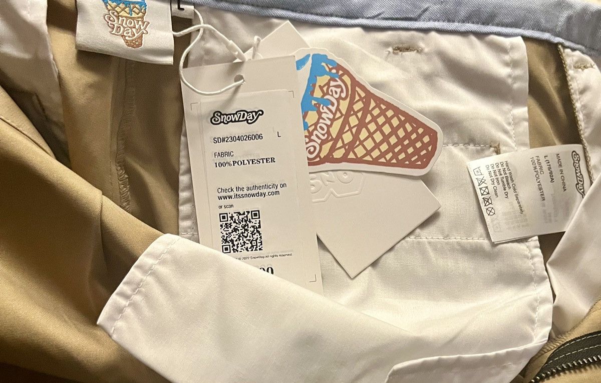Japanese Brand × Snowday Snowday x STA Khaki skate pants large Size US 32 / EU 48 - 6 Thumbnail
