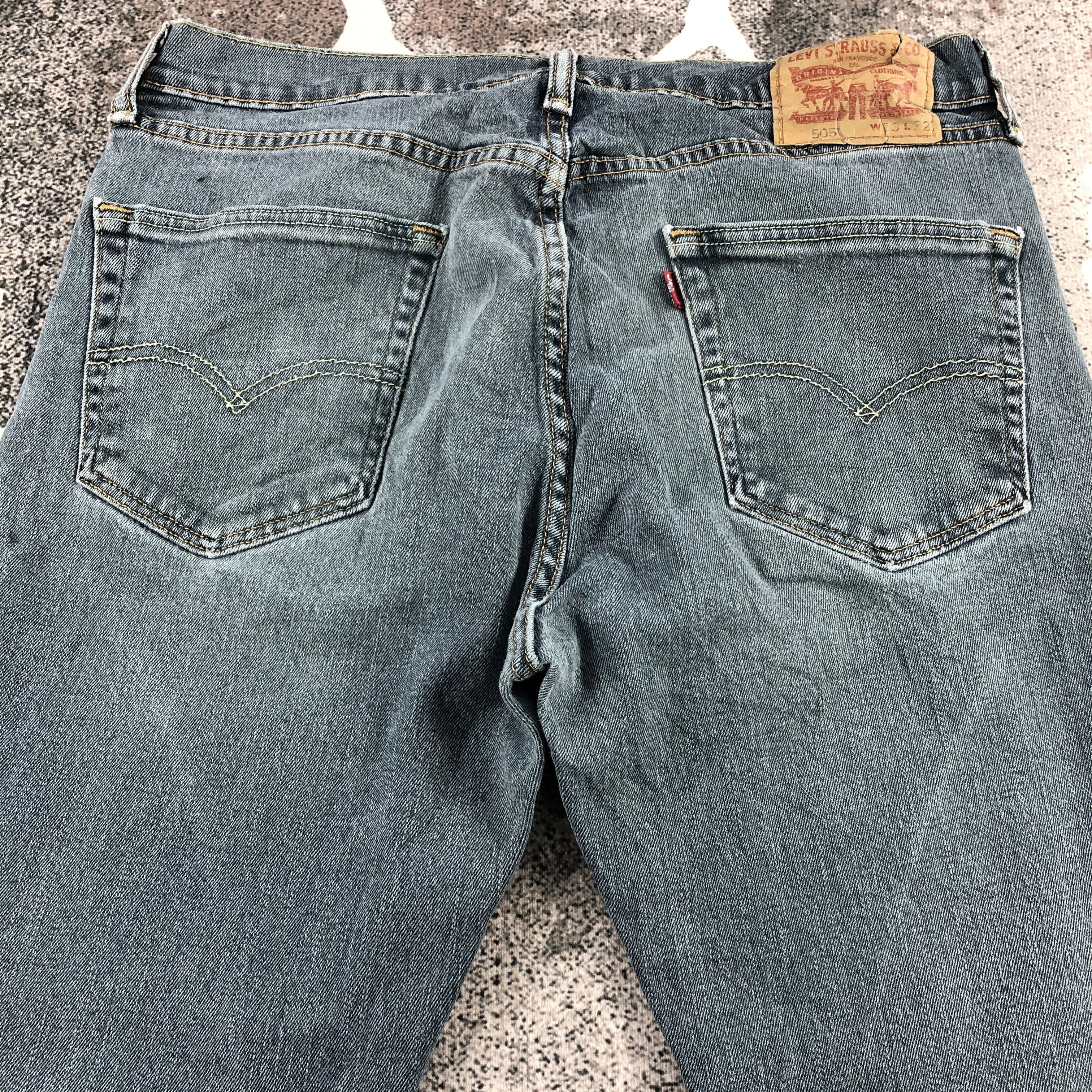 Levi's Vintage Levi's 505 Jeans Released Hem Denim KJ781 Size US 34 / EU 50 - 4 Thumbnail