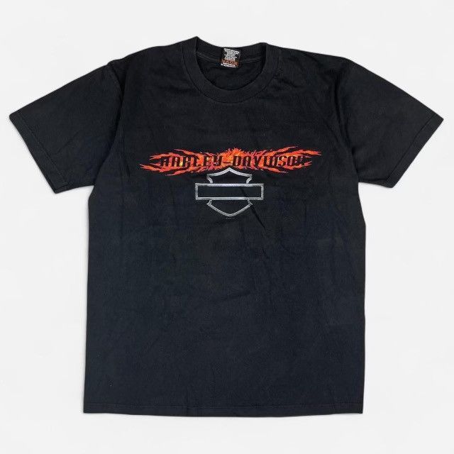 Harley Davidson 2002 Rare Harley Davidson flame graphic El Paso Texas Shirt Size US L / EU 52-54 / 3 - 1 Thumbnail