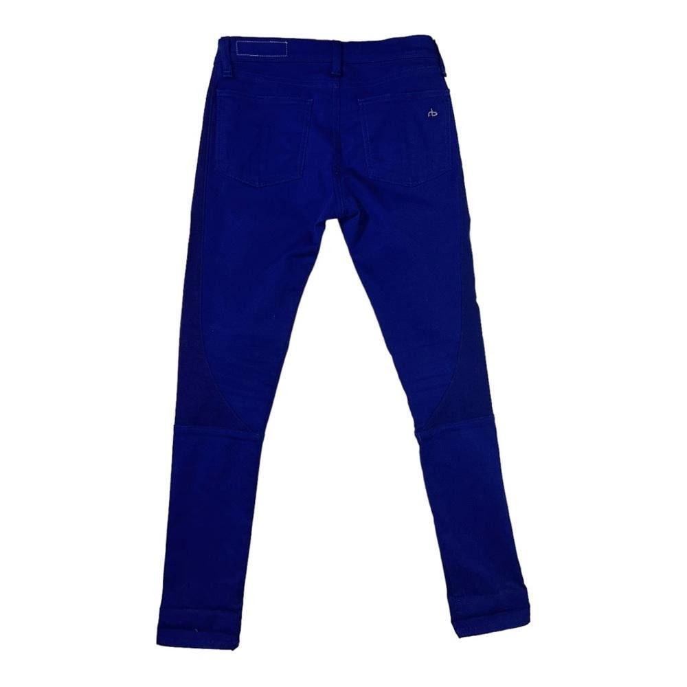 Rag & Bone rag & bone l Cobalt Blue Moto Skinny Jeans Size 28 Size 28" / US 6 / IT 42 - 3 Thumbnail