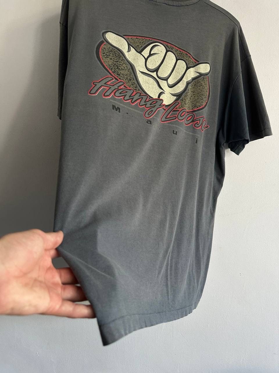 Anvil Vintage 90s Hang Loose Maui Tee Anvil USA Single Stitch Surf Size US XL / EU 56 / 4 - 6 Thumbnail