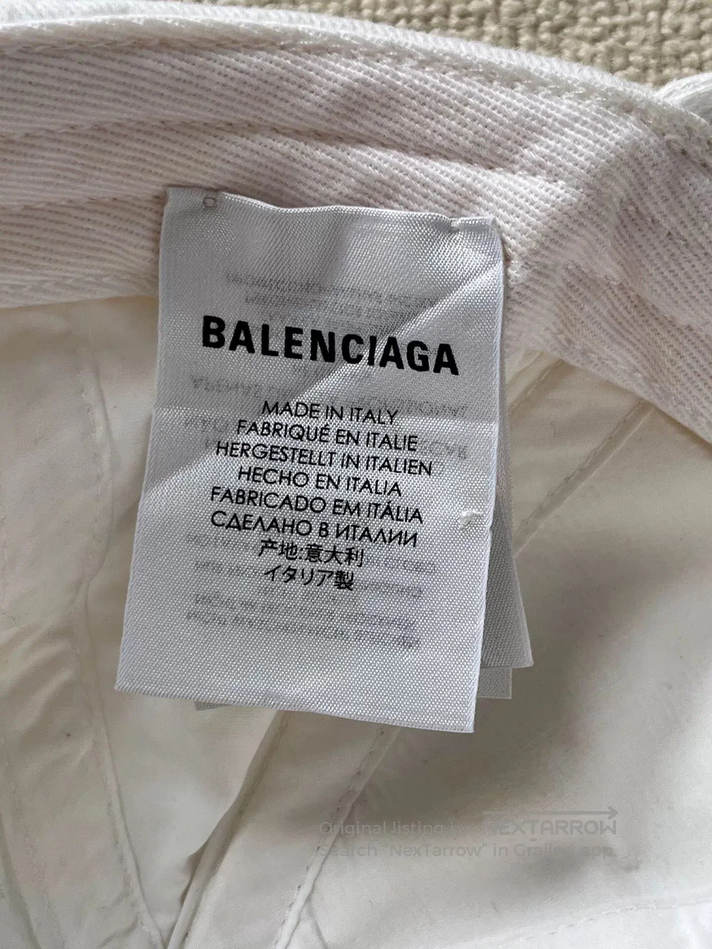 Balenciaga balenciaga embroidered logo cotton duck cap. Size ONE SIZE - 6 Thumbnail