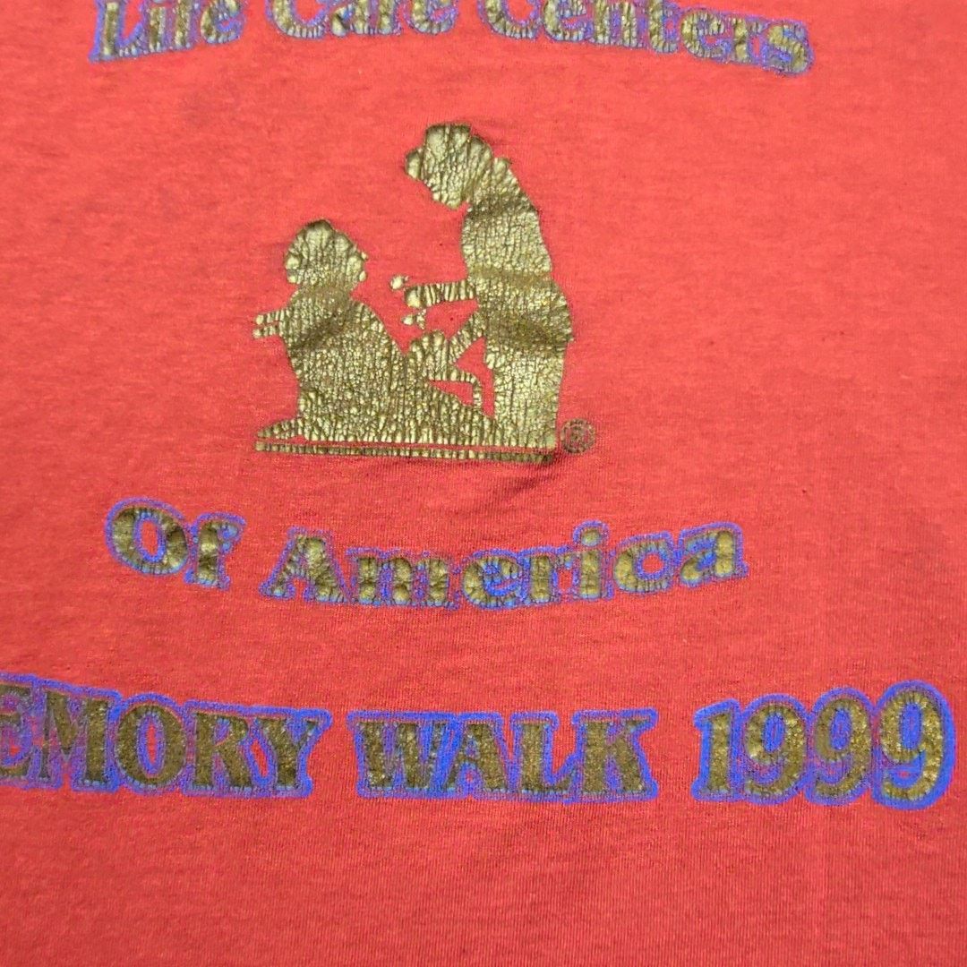 Hanes Vintage Life Care Center Memory Walk Faded Distressed Tee L Size US L / EU 52-54 / 3 - 3 Thumbnail