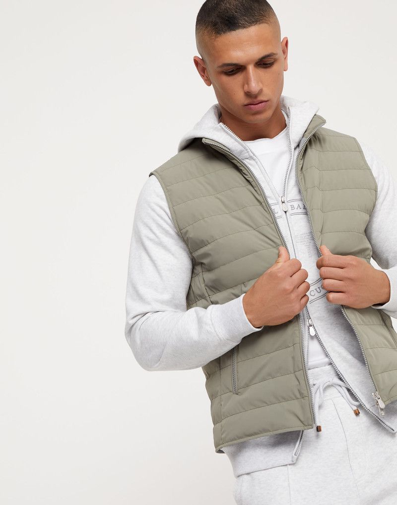 Brunello Cucinelli o1w1db10326 Wr Padded Vest in Dark Green Size US L / EU 52-54 / 3 - 5 Thumbnail