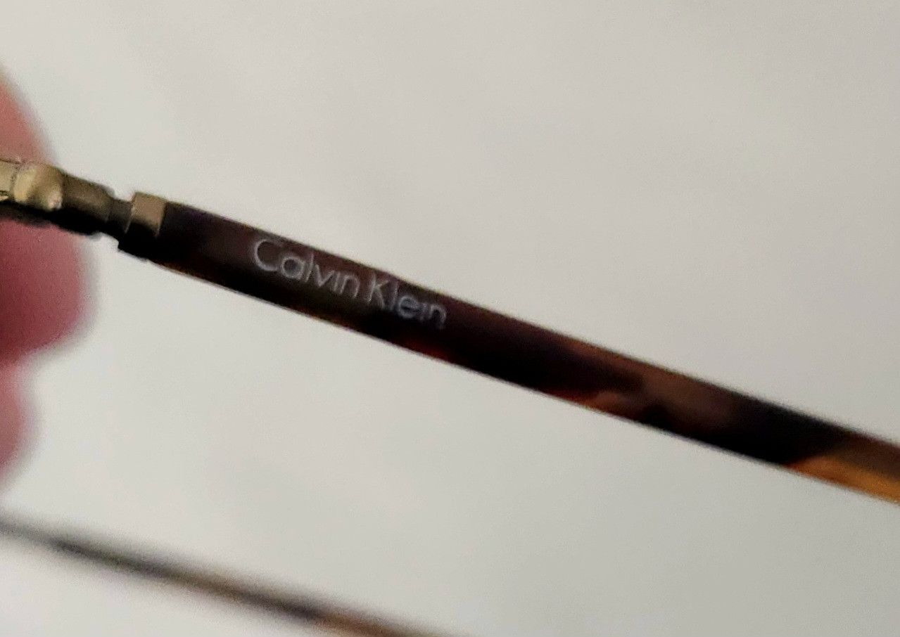 Calvin Klein × Vintage CALVIN KLEIN Vintage Tortoise 136 557 EYEGLASSES Frame Italy Size ONE SIZE - 11 Thumbnail