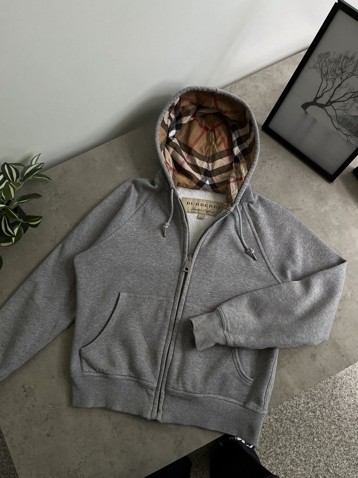 Burberry Burberry Hoodie zip Nova check M | Grailed Burberry Burberry Hoodie zip Nova check M | Grailed