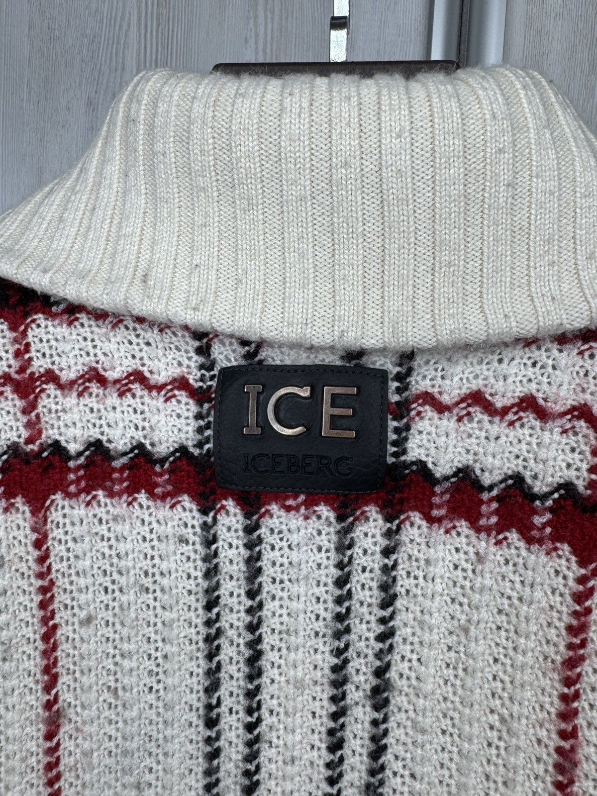Iceberg ICEBERG Made In Italy WOOL BLEND SWEATER CARDIGAN MENs M Size US M / EU 48-50 / 2 - 10 Thumbnail