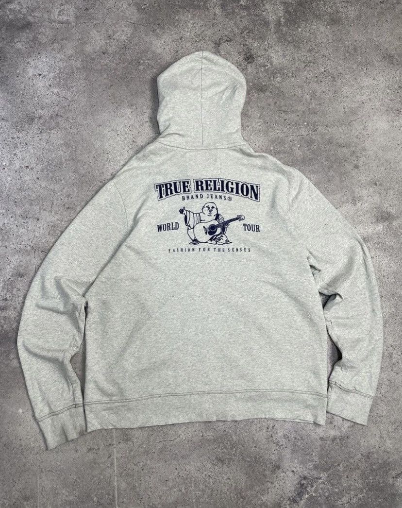 Japanese Brand × True Religion Vintage True Religion Avantgarde Y2K Zip Hoodie Size US XXL / EU 58 / 5 - 1 Thumbnail