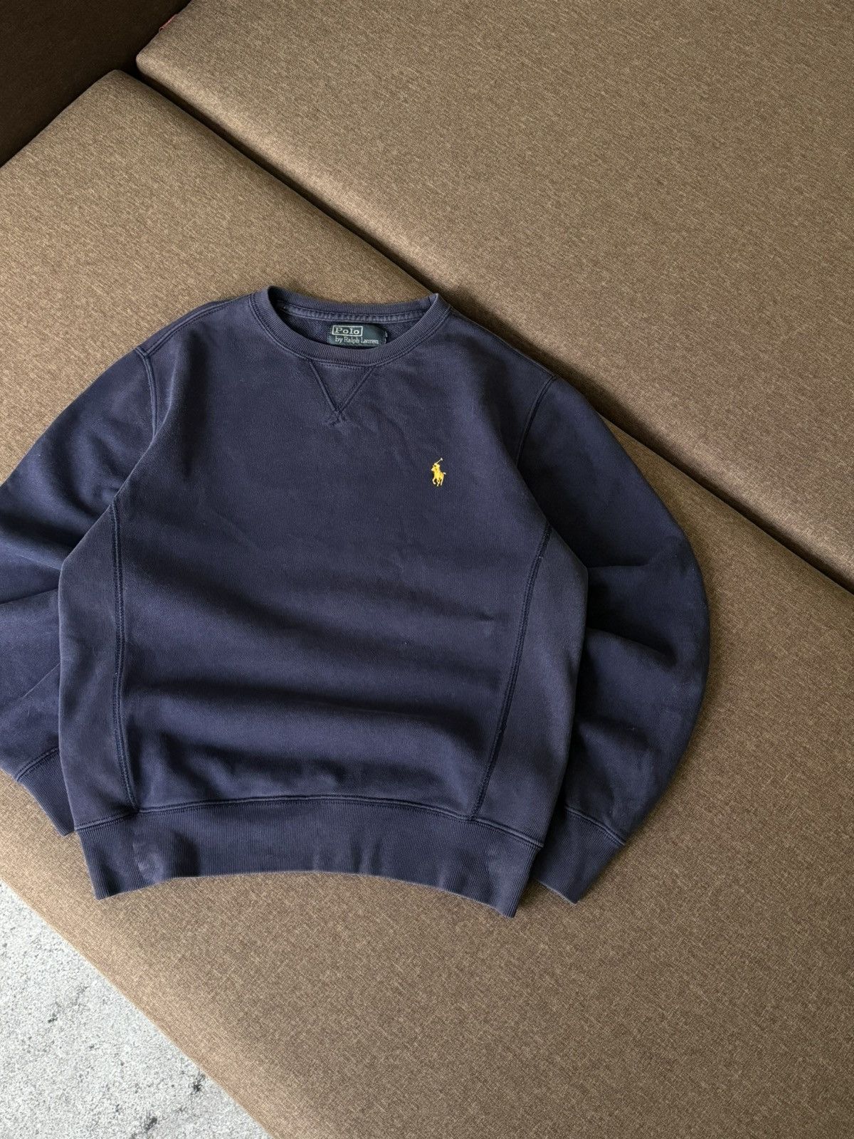 Polo Ralph Lauren × Vintage Vintage Polo Ralph Lauren Y2K faded distressed sweatshirt Size US S / EU 44-46 / 1 - 3 Thumbnail