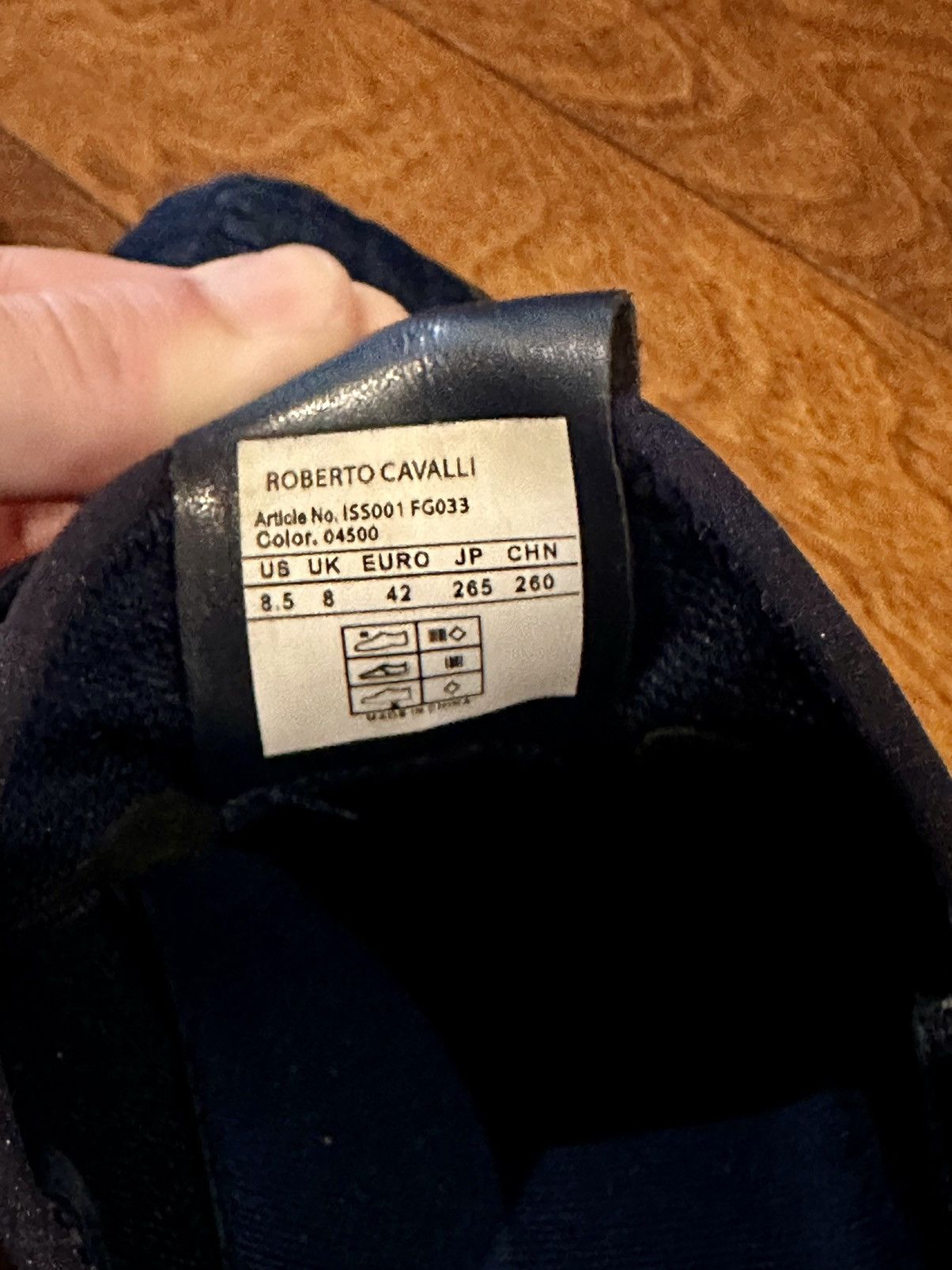 Roberto Cavalli ROBERTO CAVALLI BLUE SNEAKERS MONOGRAM QUILTED Size US 8.5 / EU 41-42 - 7 Thumbnail