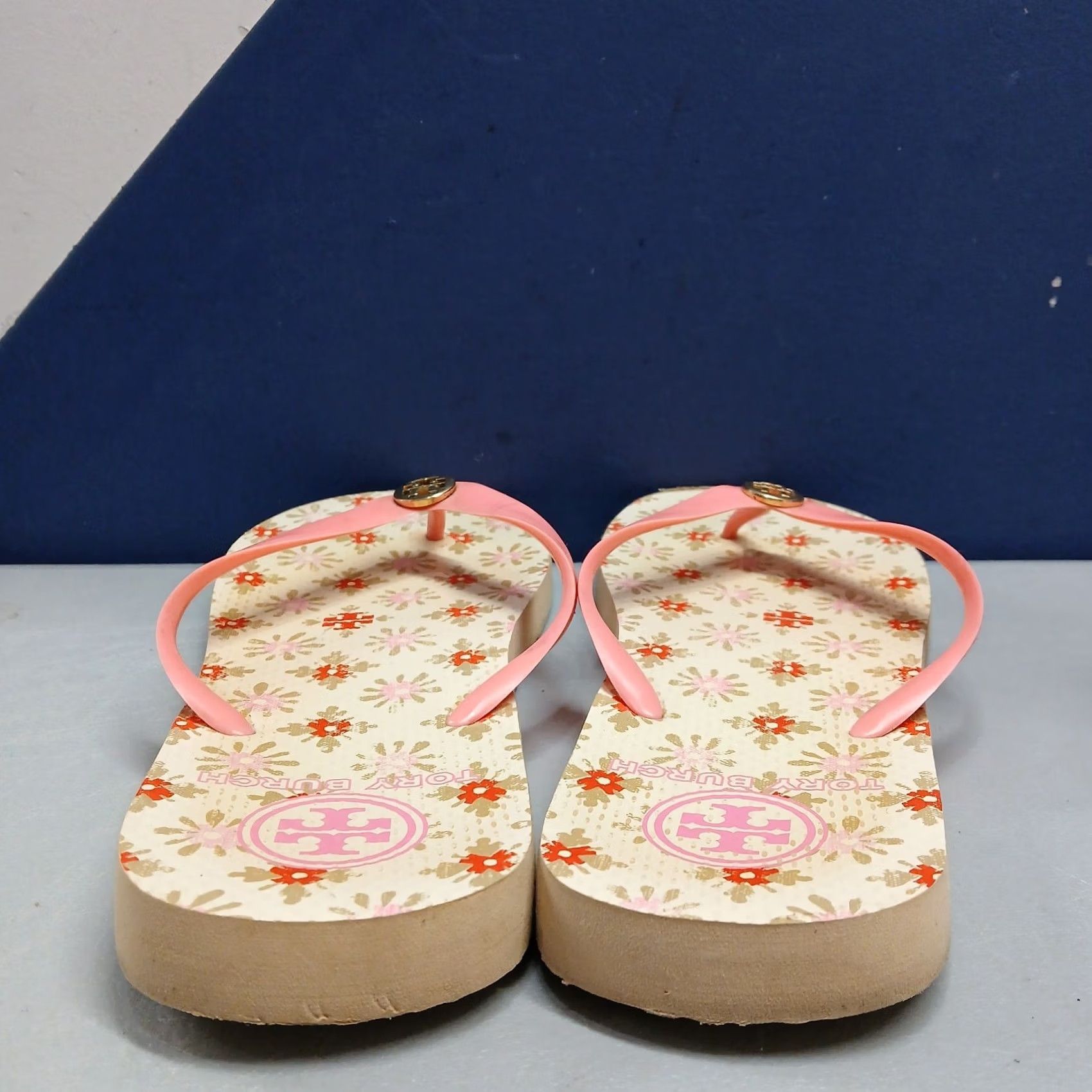 Tory Burch Tory Burch Sandals Womens US 10 Multi Floral Summer Comfort Slip On Flip Flop Size US 10 / IT 40 - 4 Thumbnail