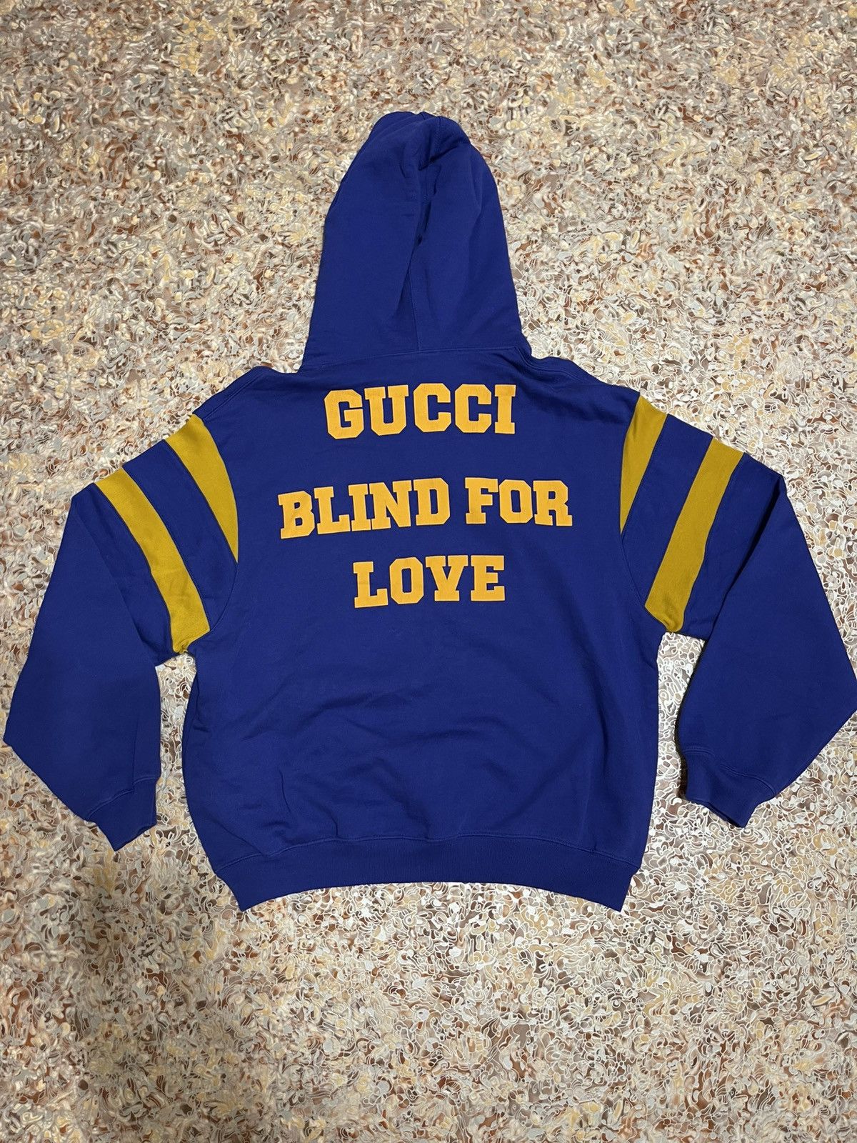 Gucci HOODIE SWEATSHIRT LIGHT FELTED COTTON JERSEY MARINO Size S / US 4 / IT 40 - 4 Thumbnail
