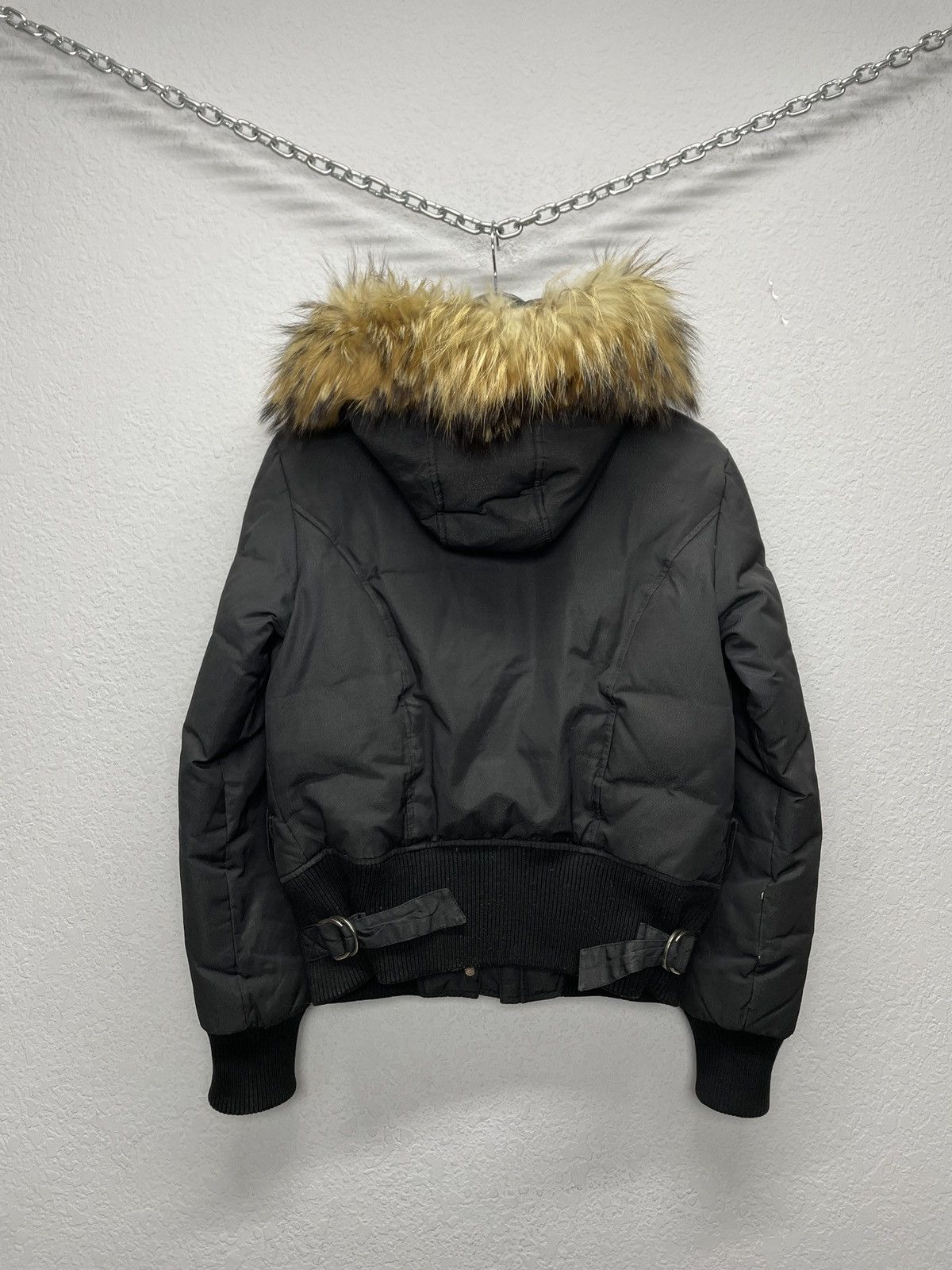Le Grande Bleu (L.G.B.) Vintage Rick Owens Vibe Faux Fur Trim Girly Puffer Jacket y2 Size S / US 4 / IT 40 - 13 Thumbnail