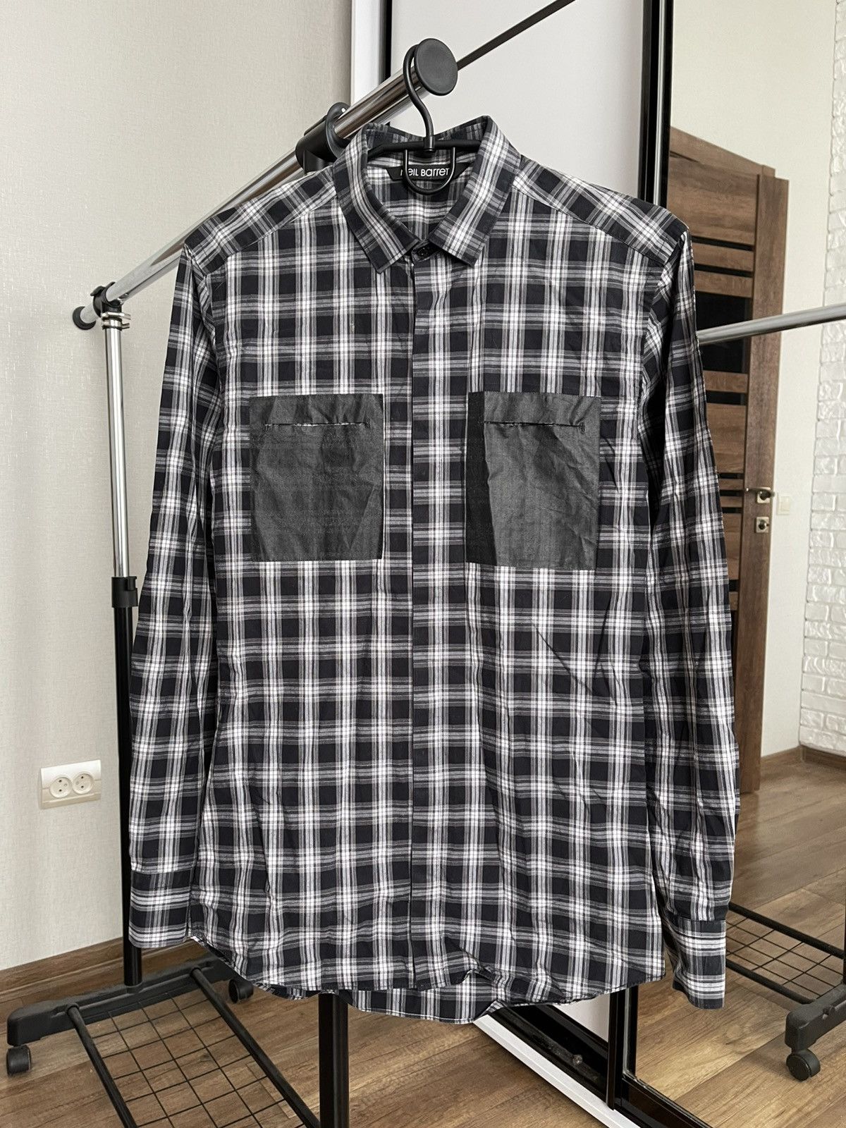 Neil Barrett Neil Barrett Shirt Button Up Long Sleeve Size US S / EU 44-46 / 1 - 3 Thumbnail
