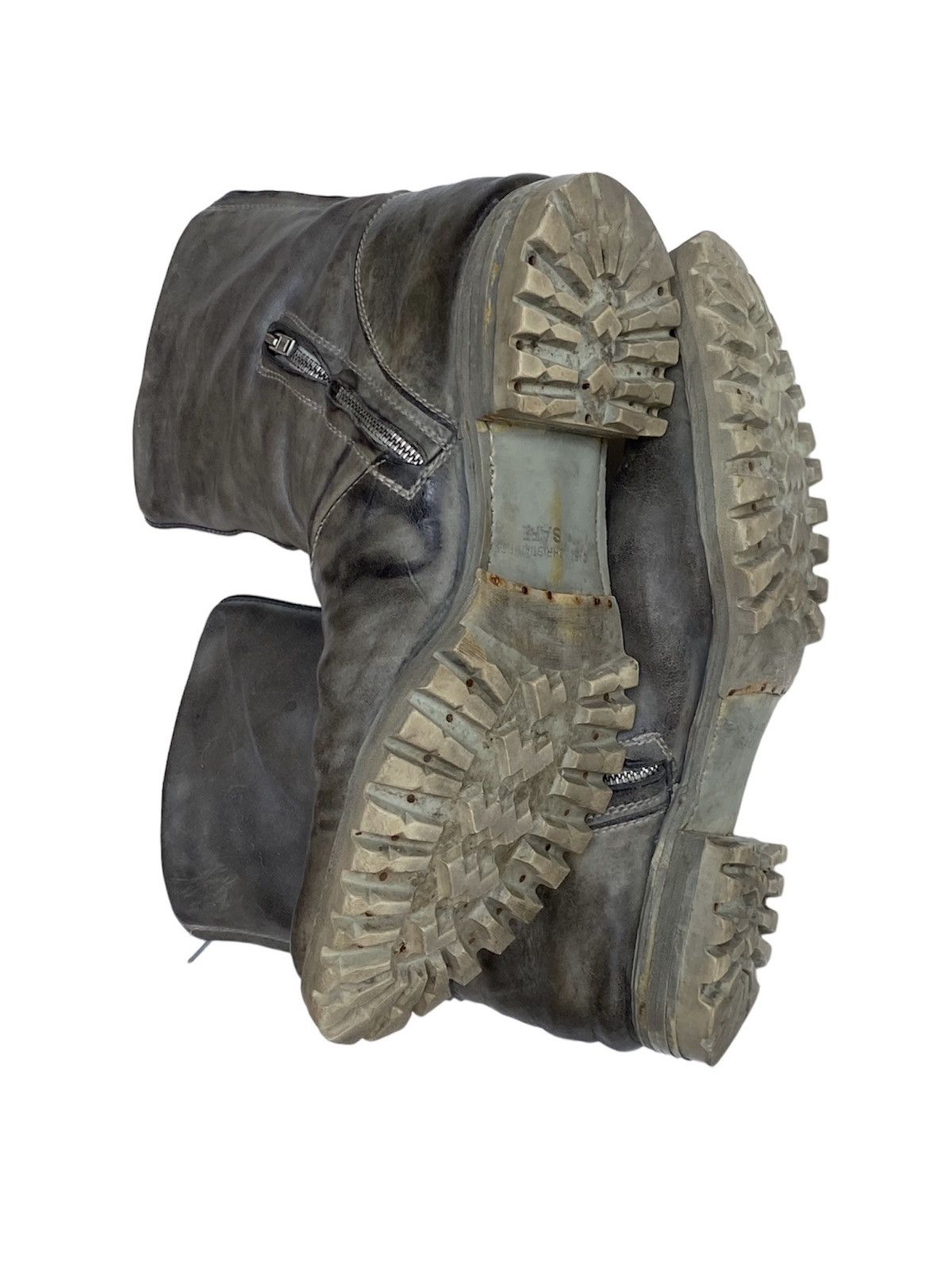 Carol Christian Poell CCP AW05 SAFE Double-Zip Tank Sole Horse Leather Boots Size US 11 / EU 44 - 18 Thumbnail