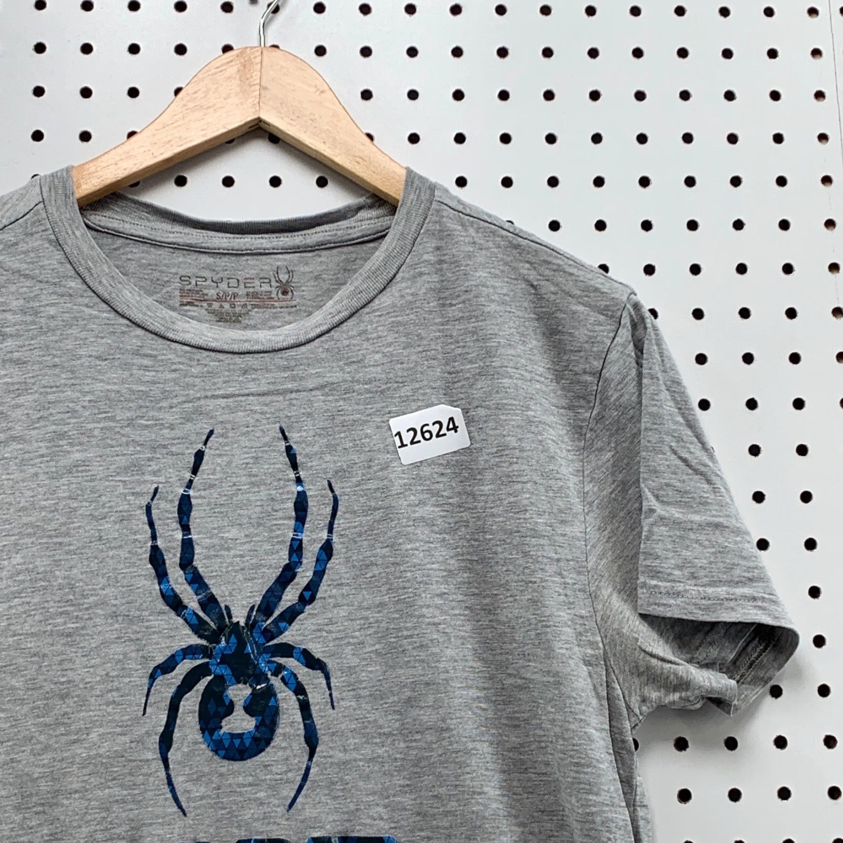 Spyder Spyder Graphic T-Shirt Men's Size Small Gray Crew Neck Short Sleeve Size US S / EU 44-46 / 1 - 2 Thumbnail