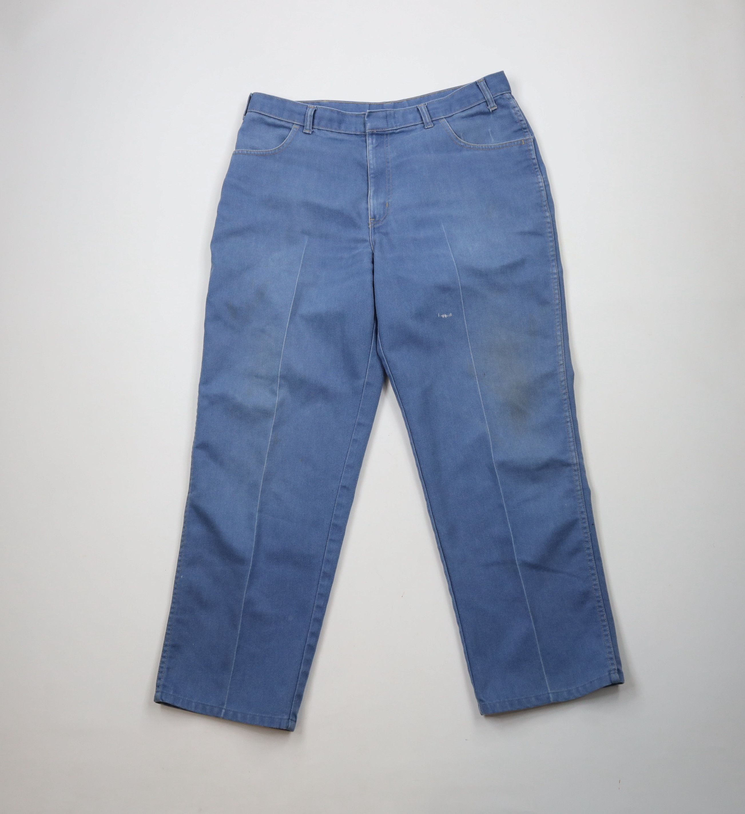 Vintage Vintage 90s Streetwear Flared Wide Leg Denim Jeans Blue Size US 36 / EU 52 - 1 Thumbnail