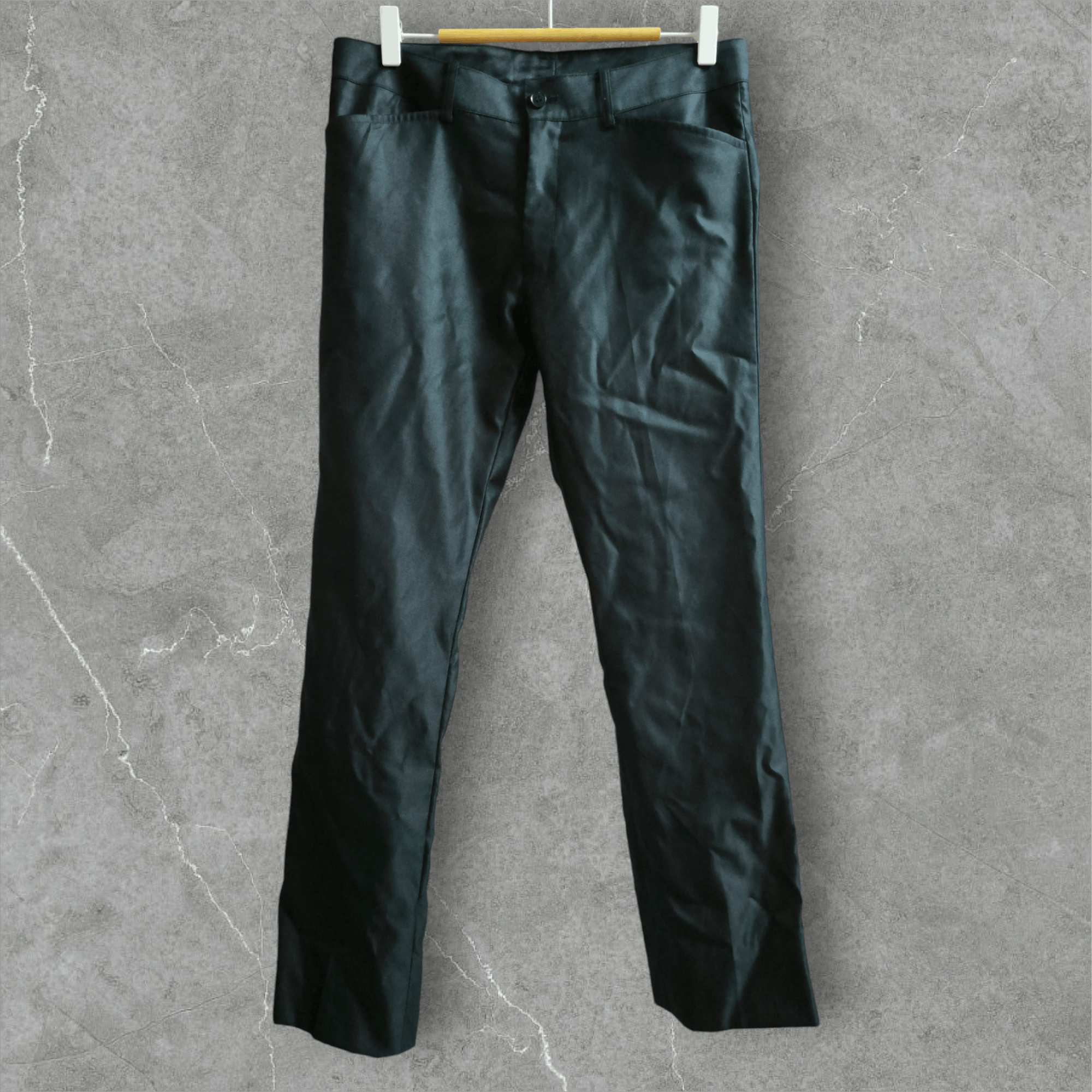 Designer × Katharine Hamnett London Wool Silk Black Pant Size US 32 / EU 48 - 3 Thumbnail