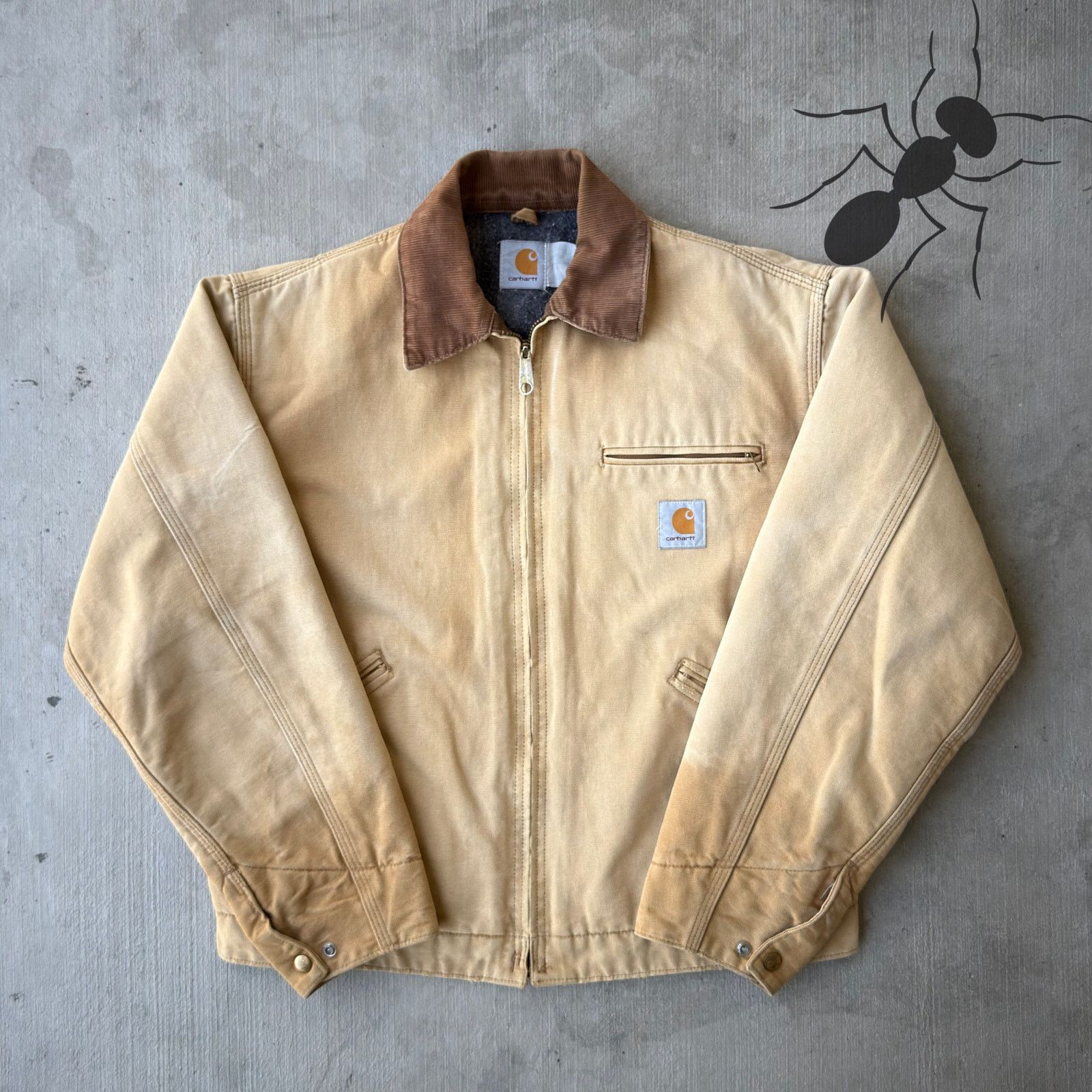 Carhartt × Vintage Carhartt faded brown Detroit work wear jacket Size US M / EU 48-50 / 2 - 1 Thumbnail