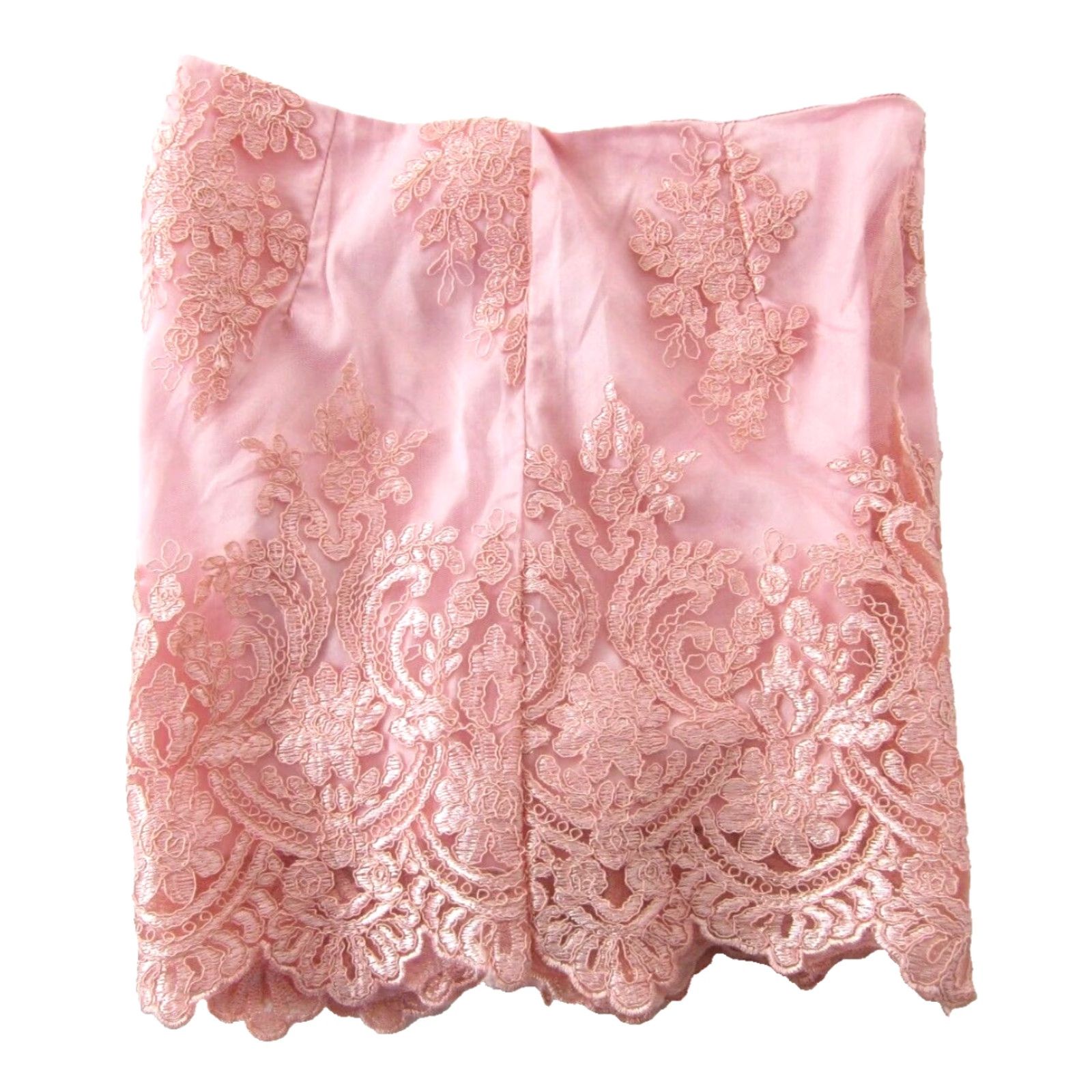 Vintage Solaris Style NWT Pink Lace Floral High Rise Victorian Shorts Medium Womens Shorts Size 32" / US 10 / IT 46 - 6 Thumbnail