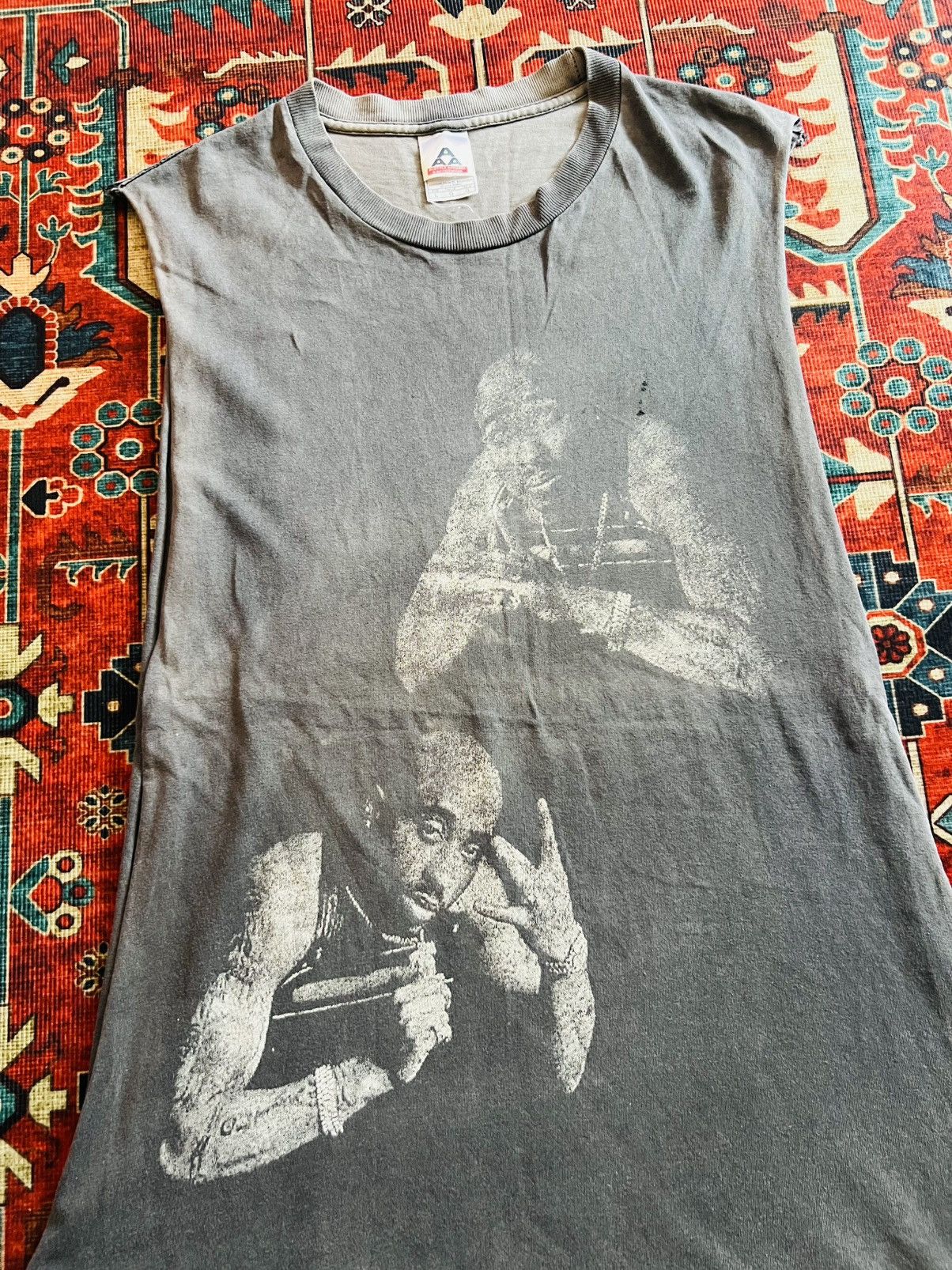 Vintage Vintage 2Pac All Eyez On Me Bootleg Rap Tee Size US L / EU 52-54 / 3 - 2 Thumbnail