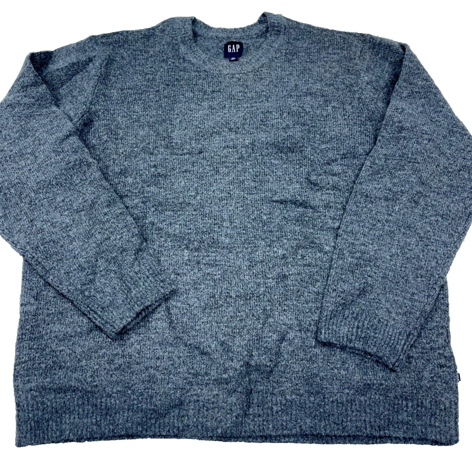 Gap Gap Men Sweater XXL Gray Crew Neck Pullover Knit Acrylic Polyester All Seasons Casual Modern Preppy Sports 2XL Mens Size US XXL / EU 58 / 5 - 2 Thumbnail