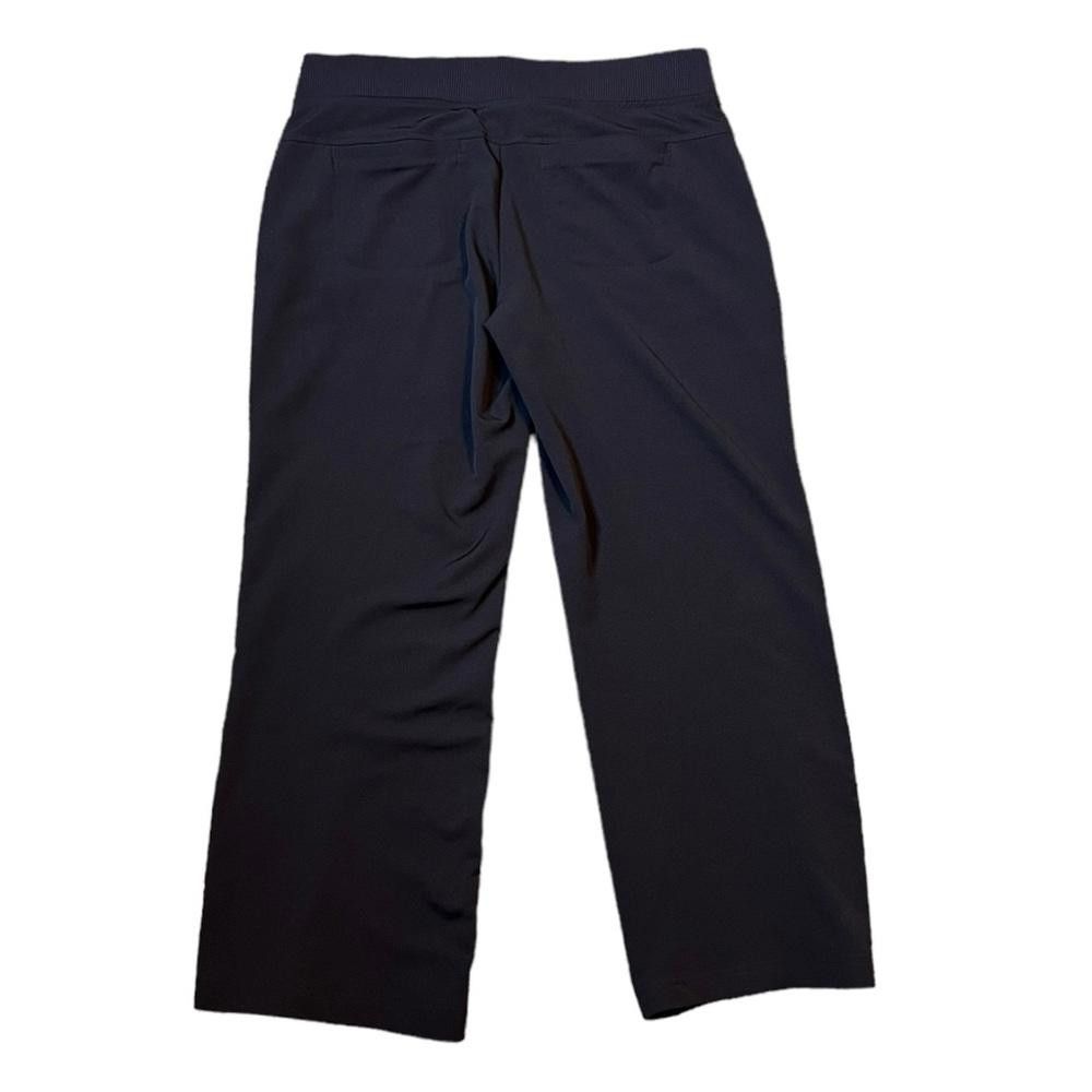 Designer Athleta Wide Leg Cropped Pants Black Size 28" / US 6 / IT 42 - 9 Thumbnail