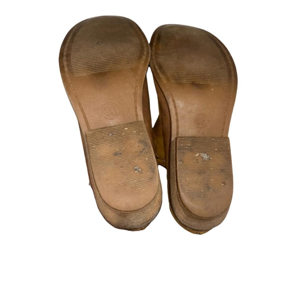 Designer Faux Leather Tan Booties Size 6.5 Size US 6.5 / IT 36.5 - 8 Thumbnail