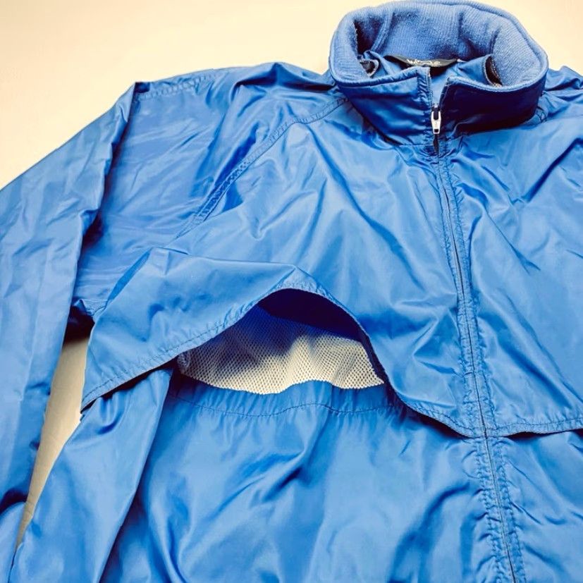 Vintage VINTAGE Woolrich Hooded Nylon Windbreaker Men's 2XL Blue Rain Jacket 90s 8213 Size US XXL / EU 58 / 5 - 5 Thumbnail