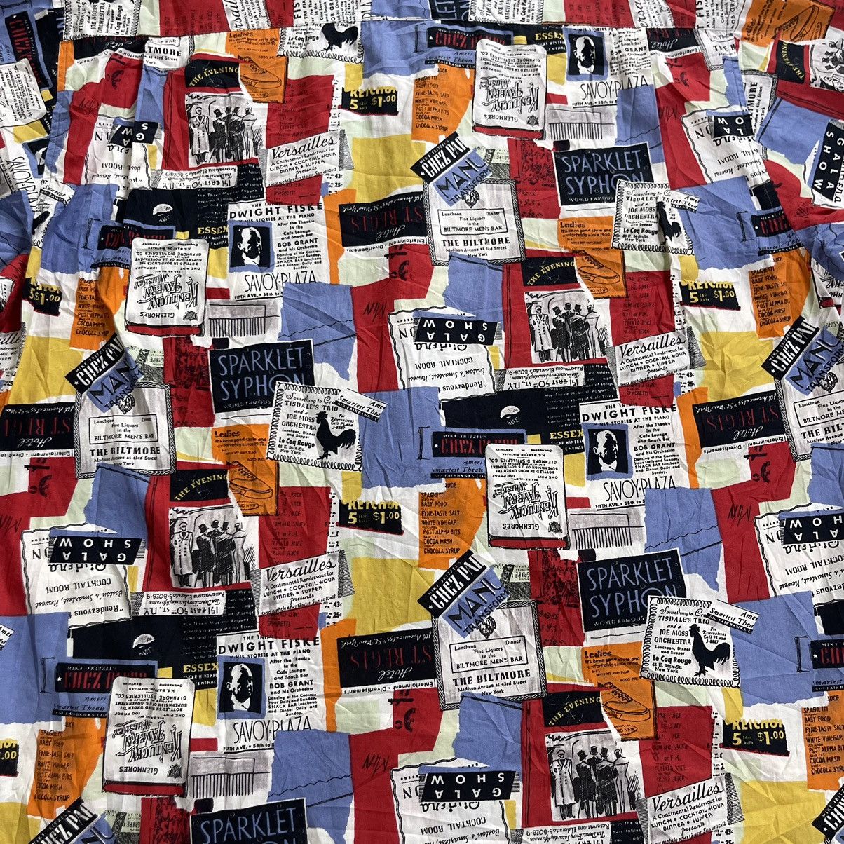 Art Comes First × Japanese Brand Rare! 30s Old Lounge Advertisement Collage Shirt Size US L / EU 52-54 / 3 - 10 Thumbnail