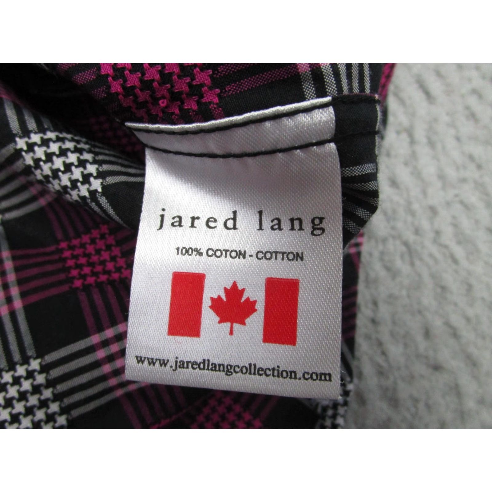Jared Lang Jared Lang Shirt Mens Large Black Pink Plaid Long Sleeve Button Front Cotton Size US L / EU 52-54 / 3 - 6 Thumbnail