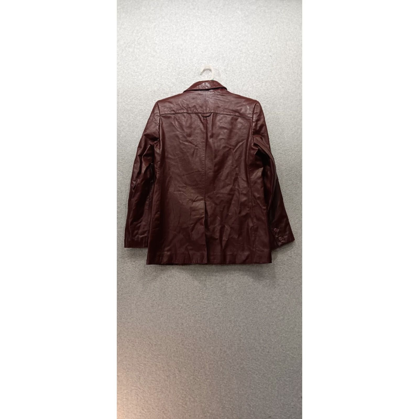 Etienne Aigner VINTAGE Etienne Aigner Women's Blazer Leather Burgundy Ox Blood 8 XS? Ladies? Size M / US 6-8 / IT 42-44 - 5 Thumbnail