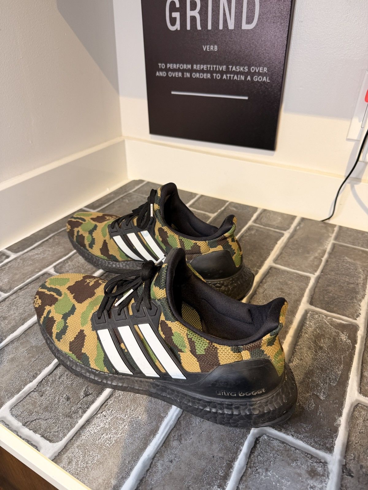 Adidas × Bape A Bathing Ape x Adidas Ultra Boost Collab Size US 11.5 / EU 44-45 - 3 Thumbnail