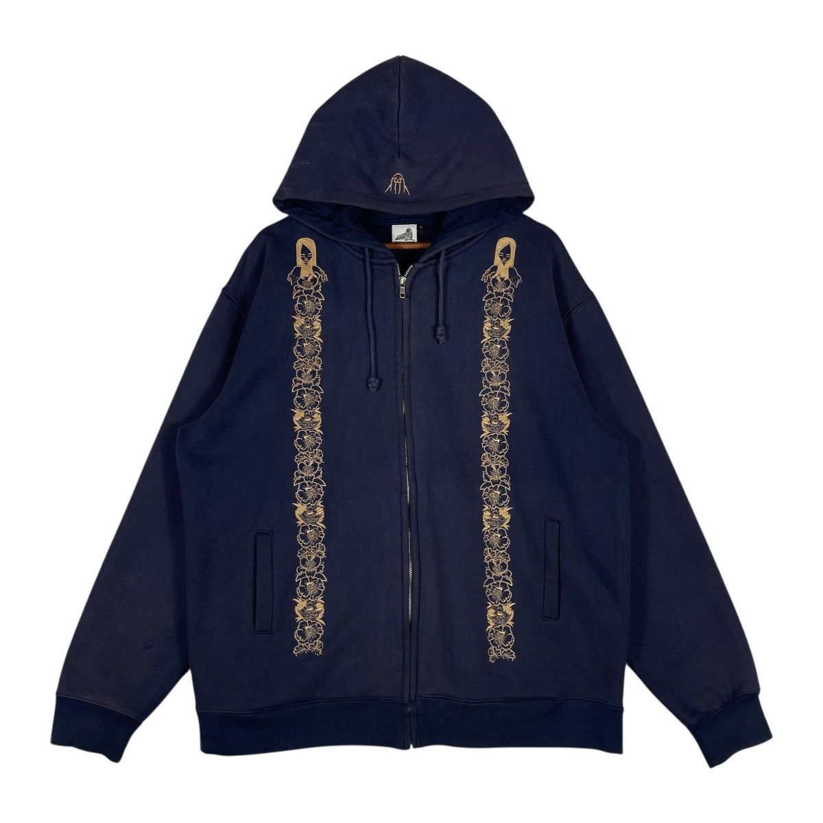 Upper Playground Vintage Upper Playground x Jeremy Fish Zip Up Hoodie Size US XL / EU 56 / 4 - 1 Thumbnail