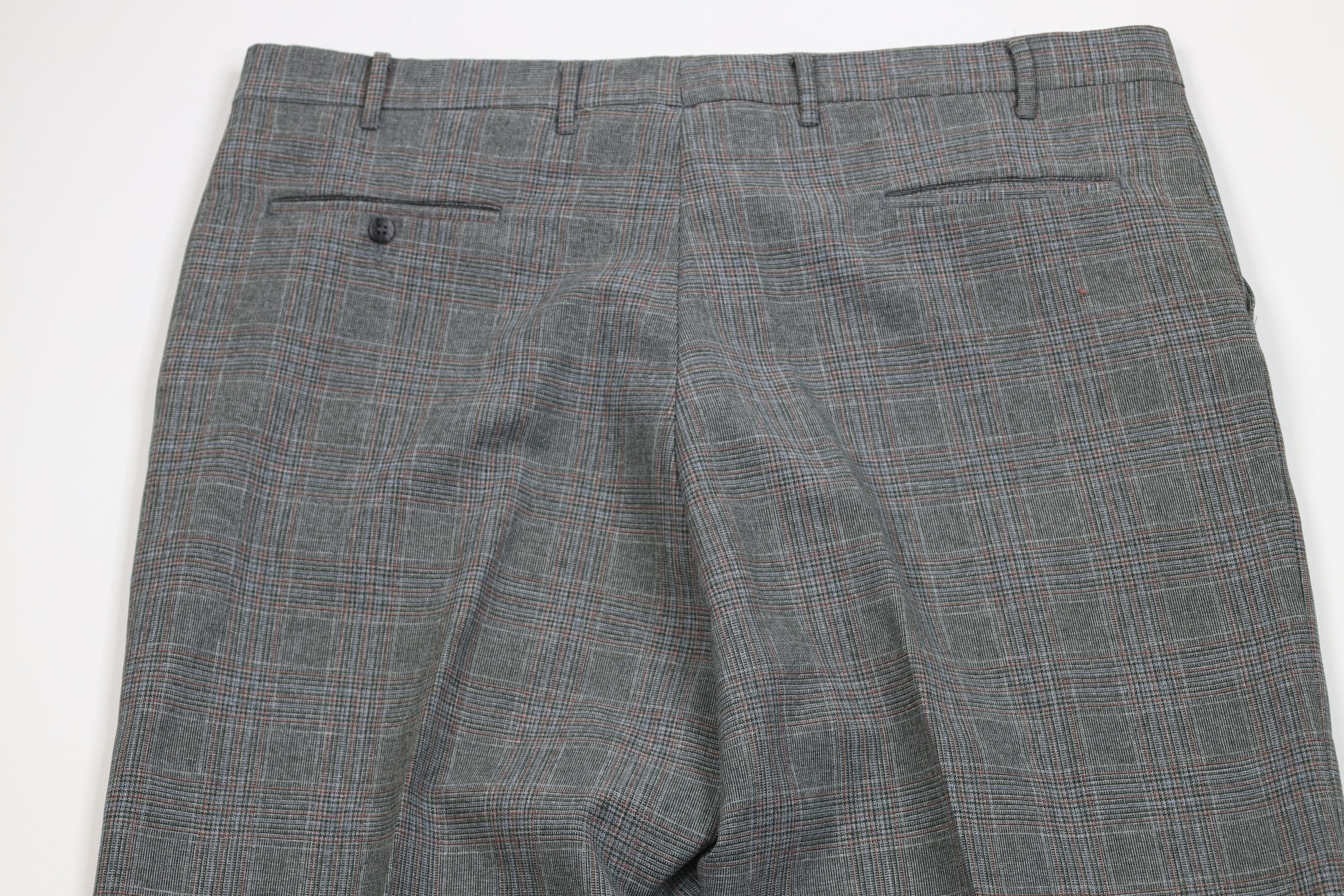 Vintage Vintage 70s Wide Leg Chino Pants Houndstooth Plaid USA Size US 42 / EU 58 - 10 Thumbnail