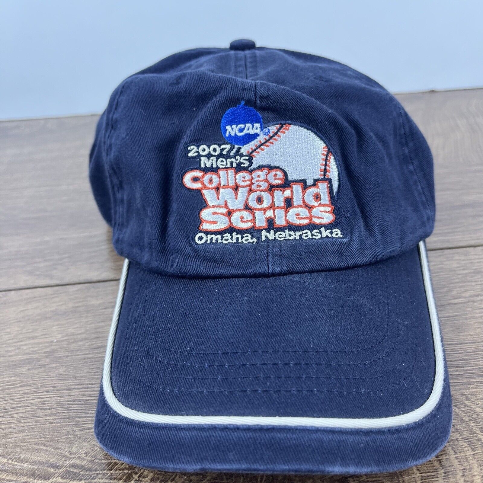 Other 2007 Mens College World Series Hat Blue Cap Adjustable Blue Size ONE SIZE - 2 Thumbnail