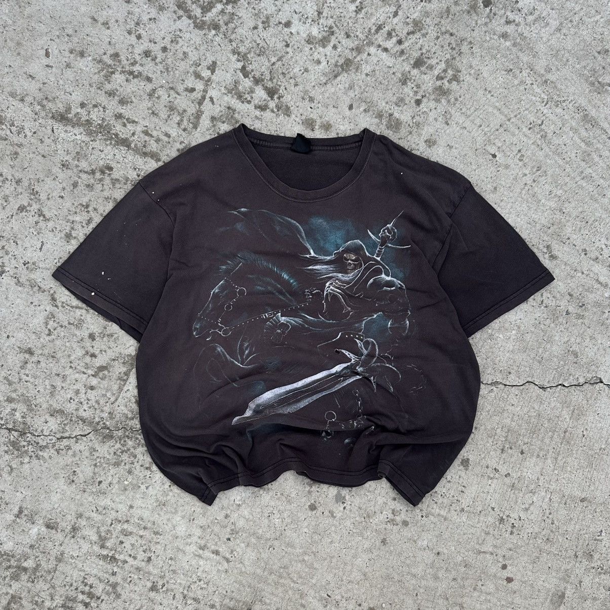 Todd Shelton Vintage Japanese Style Spiral Gothic Opium Rock Band T-shirt Size US XXL / EU 58 / 5 - 1 Thumbnail