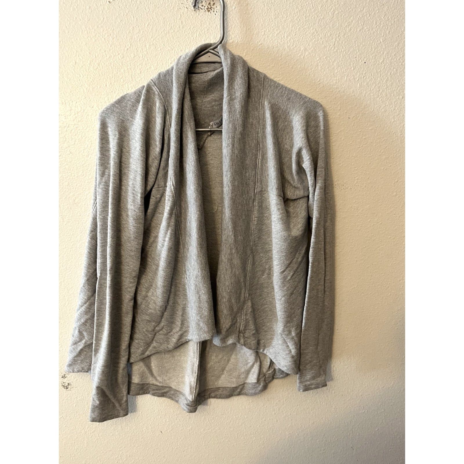 Athleta Athleta Sweater Cardigan Womens XS Gray Lightweight Open Front Drape Knits/Modal Spandex Holiday? Size XS / US 0-2 / IT 36-38 - 2 Thumbnail