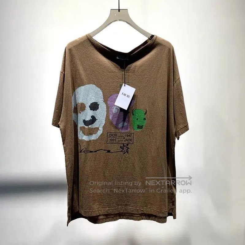 Other Dior Brown Cotton Graphic T-Shirt for Men . Size US L / EU 52-54 / 3 - 1 Thumbnail