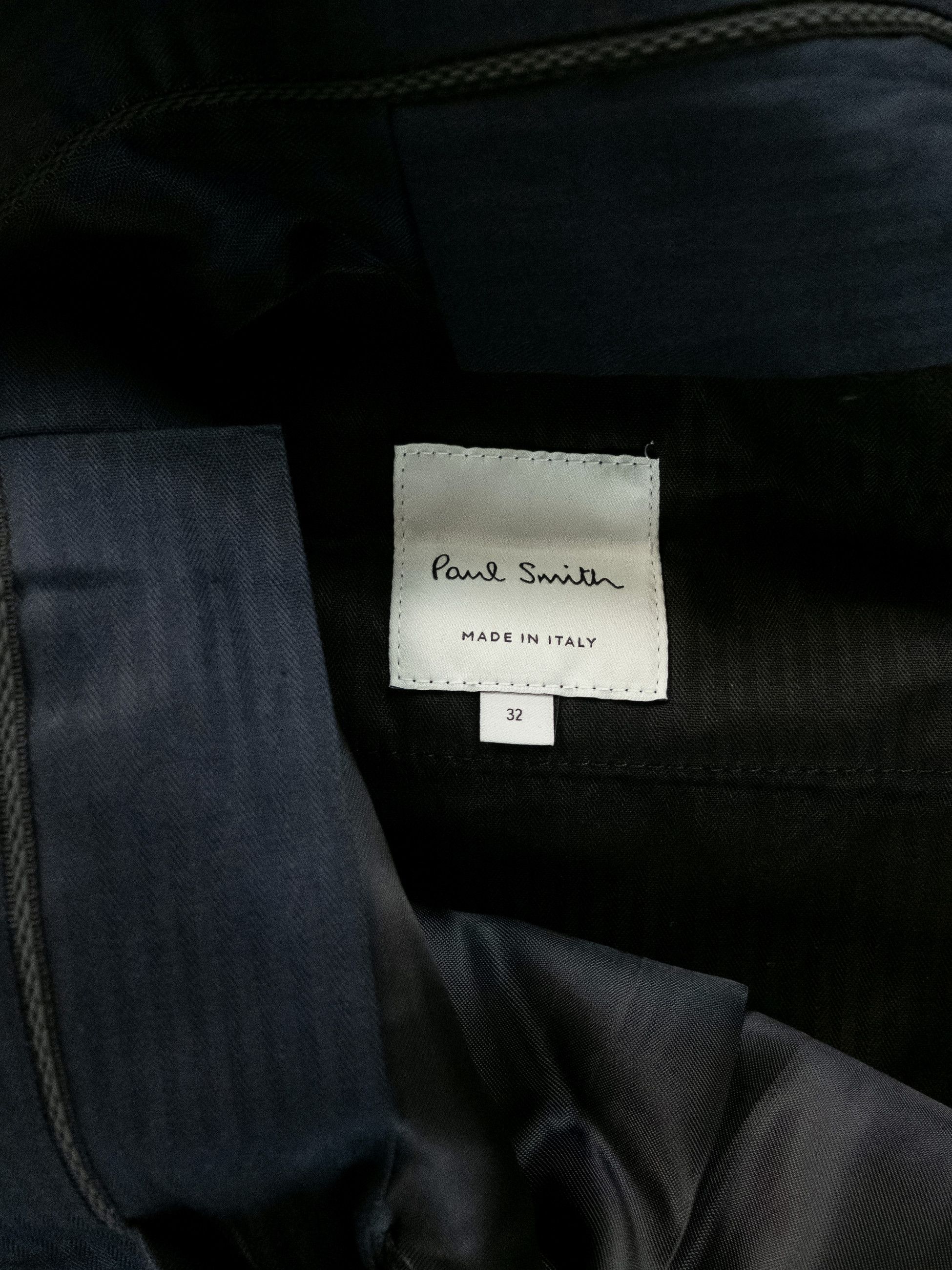 Paul Smith PAUL SMITH slim fit navy blue wool dress pants trousers 32 Size US 32 / EU 48 - 6 Thumbnail