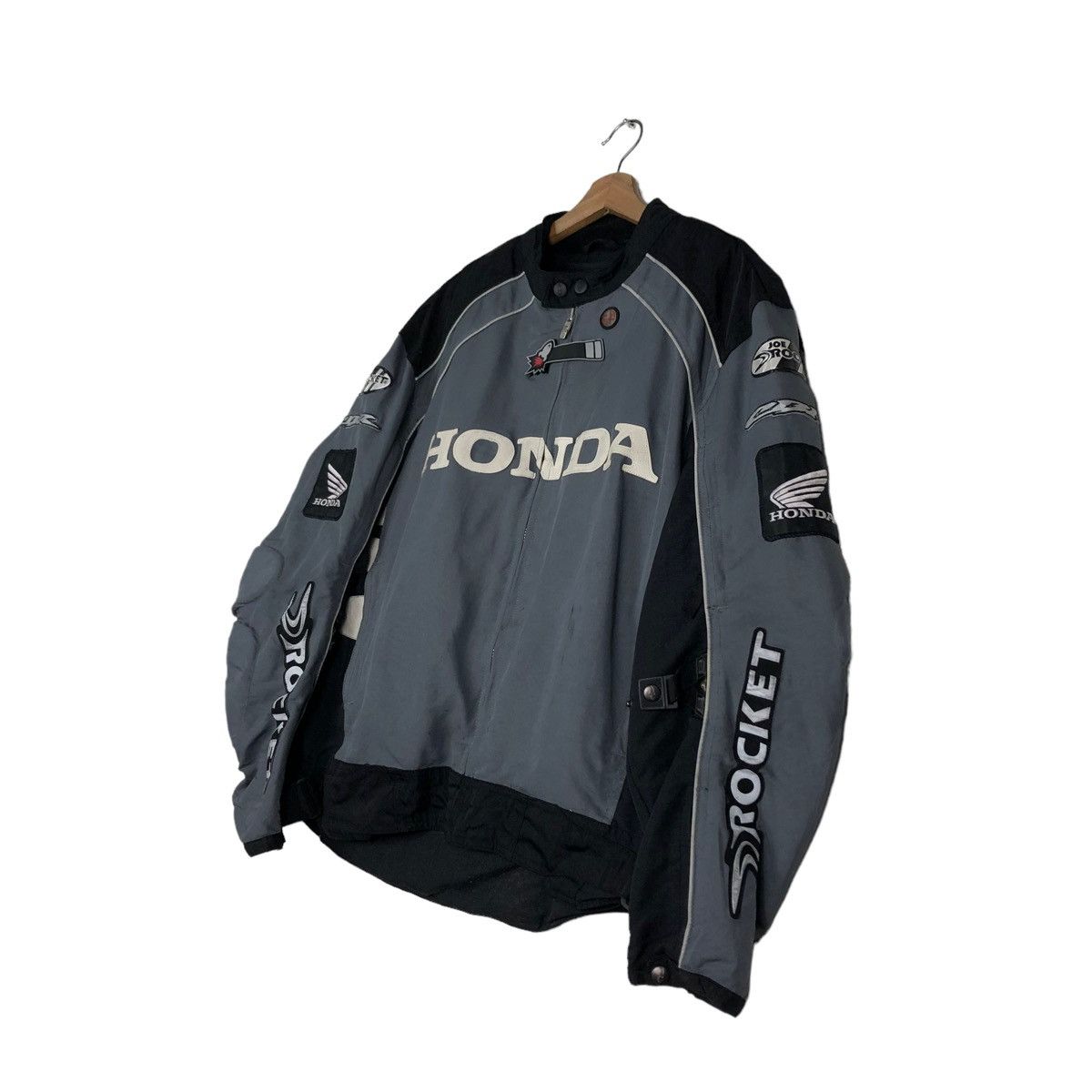 Other 🔥VINTAGE BIKER RACING JACKET HONDA BIG LOGO SAFETY WEAR Size US XL / EU 56 / 4 - 2 Thumbnail