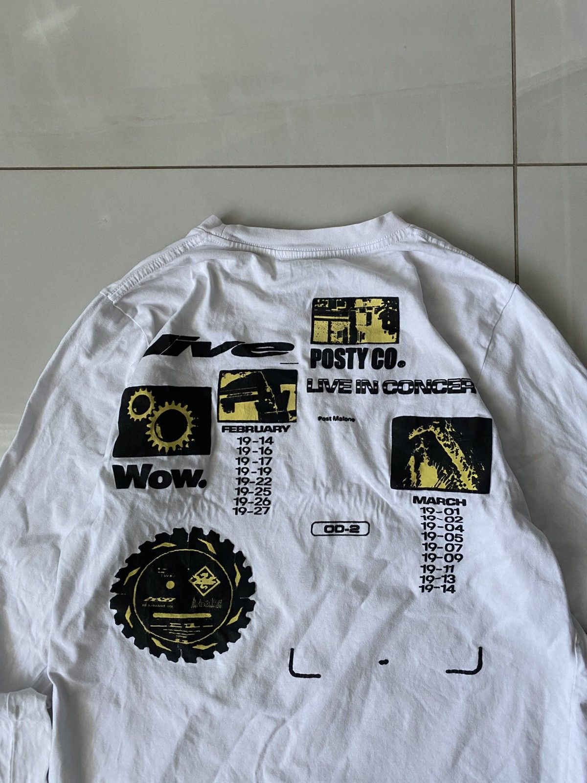 Band Tees Posty co Post Malone Tour Longsleeve Size US M / EU 48-50 / 2 - 2 Thumbnail