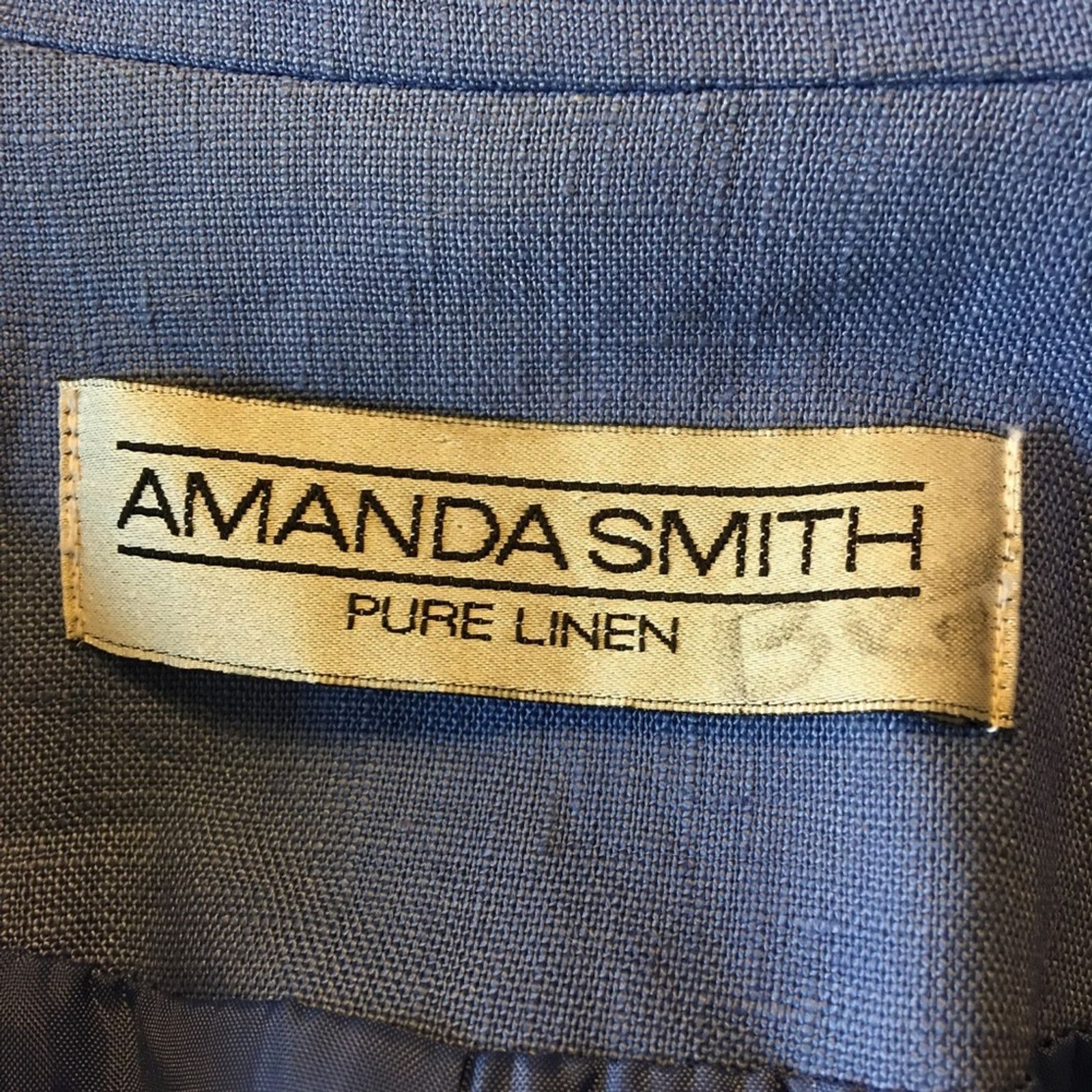Vintage Vintage 90s Amanda Smith slate blue linen suit Size XL / US 12-14 / IT 48-50 - 7 Thumbnail