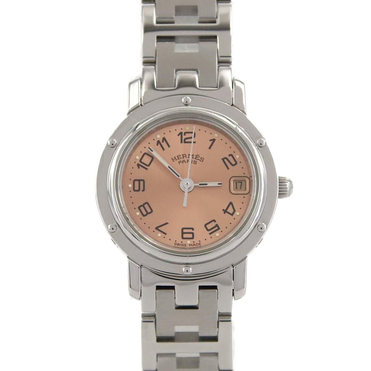 Hermes Hermes Hermes Clipper Stainless Steel Quartz Metal Quartz CL4.210 DUTY FREE for USA Size ONE SIZE - 1 Thumbnail