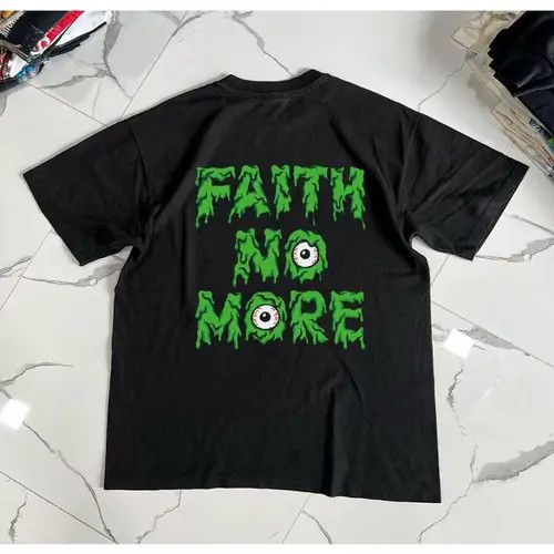 VIBE Black washed vintage devil eye print t-shirt Size US M / EU 48-50 / 2 - 6 Thumbnail