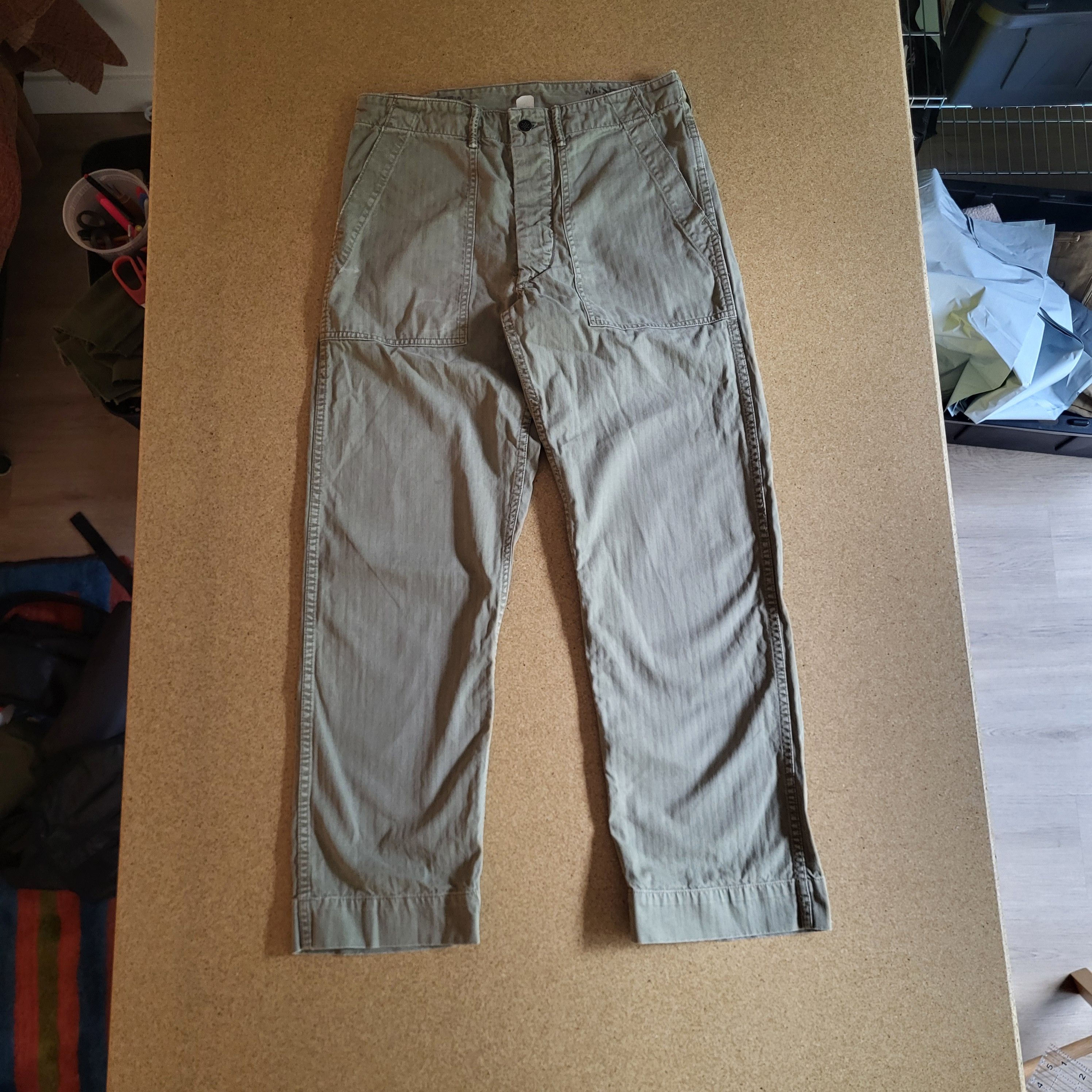 RRL Ralph Lauren RRL HBT Green Fatigue Pants | Grailed