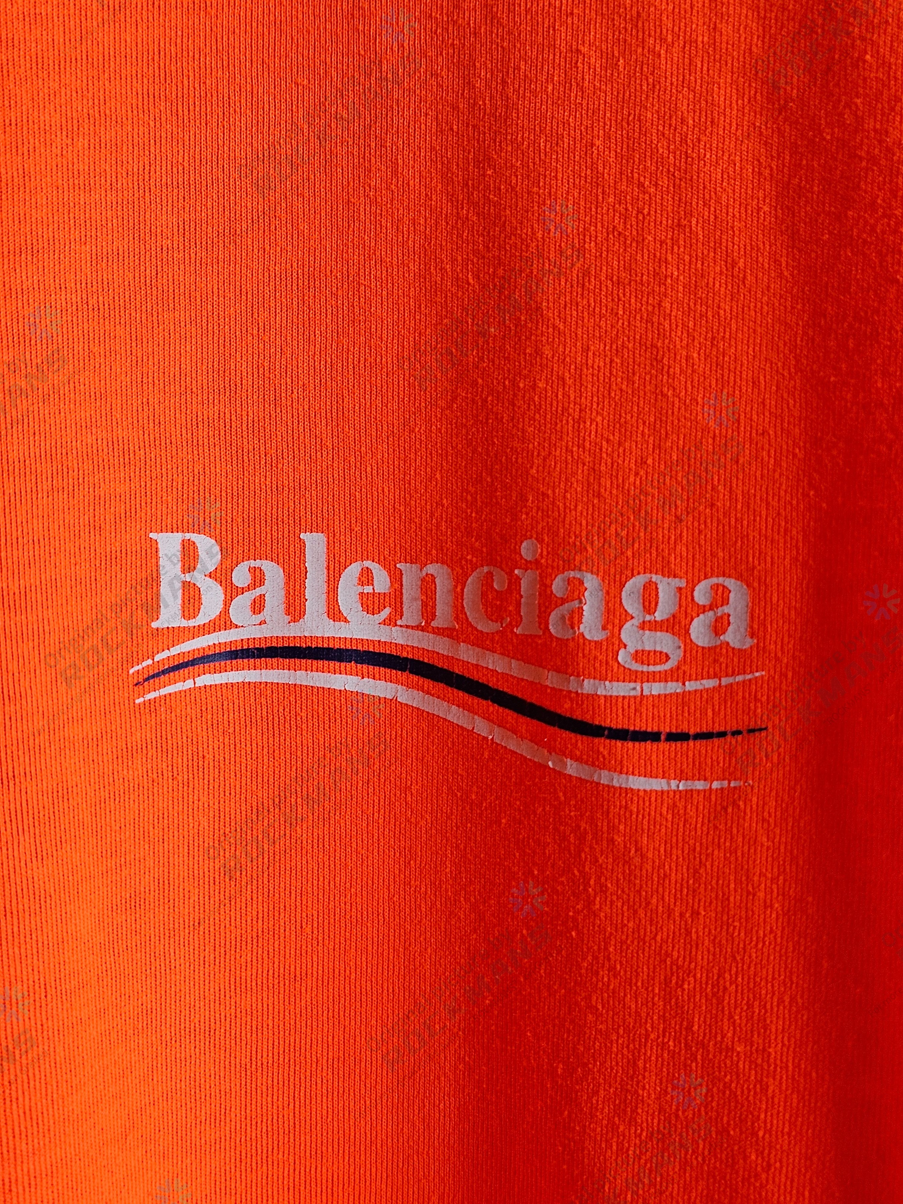 Balenciaga Balenciaga Orange Cola Oversize Short Sleeve T-shirts Size S Size US S / EU 44-46 / 1 - 2 Thumbnail