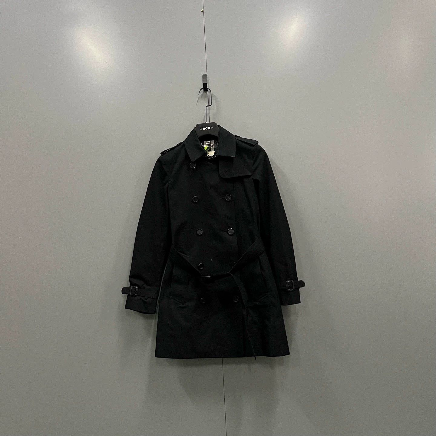 Burberry Burberry Black Double-Breasted Trench Coat Size US XS / EU 42 / 0 - 1 Thumbnail
