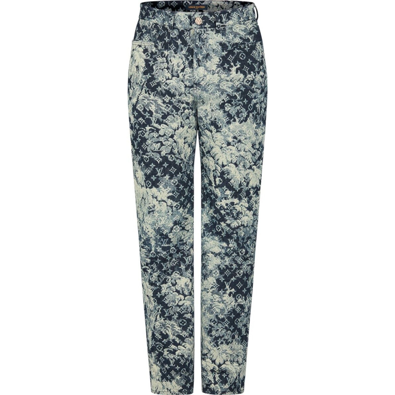 Louis Vuitton Louis Vuitton Tapestry Regular Denim Blue Monogram Logo Size US 32 / EU 48 - 2 Thumbnail